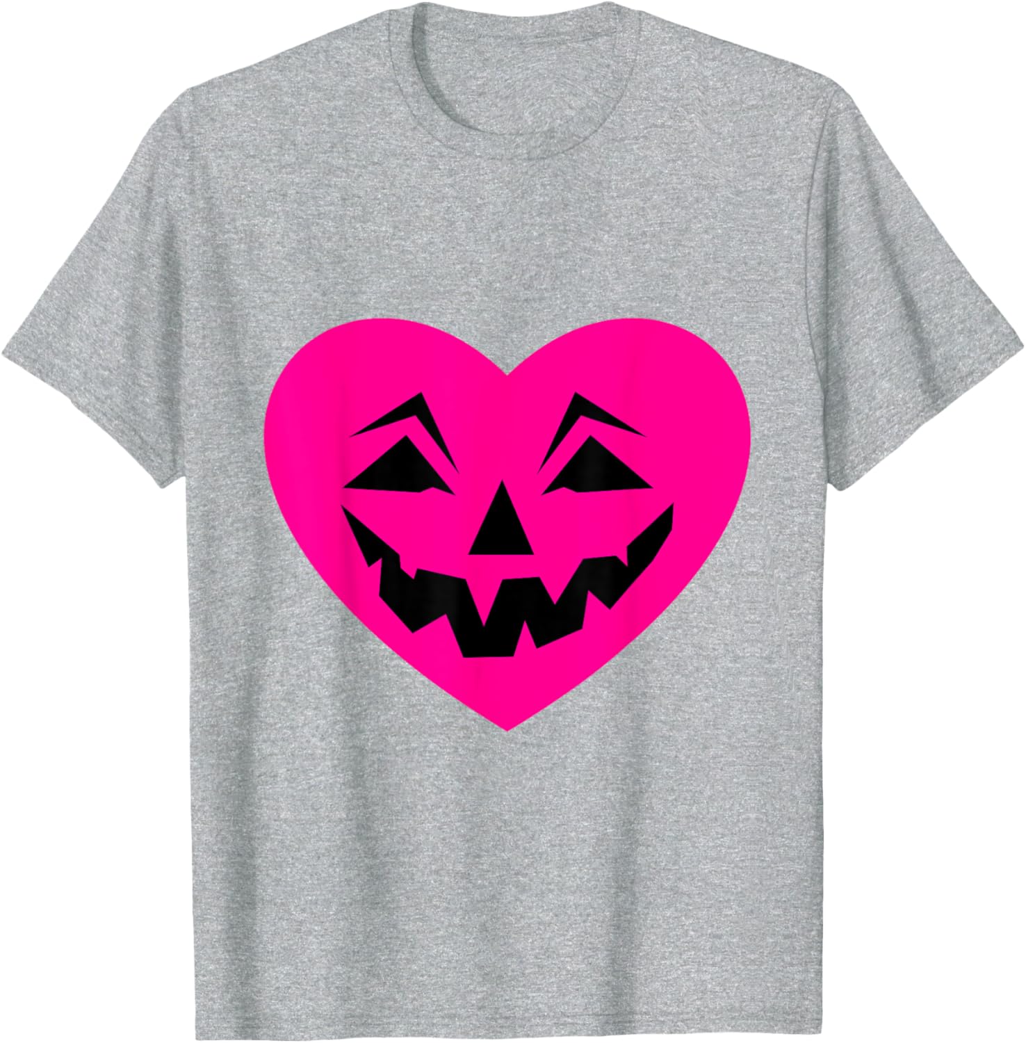 Pink Halloween Heart Goth T-Shirt for Creepy Ominous Valentine Style - 22