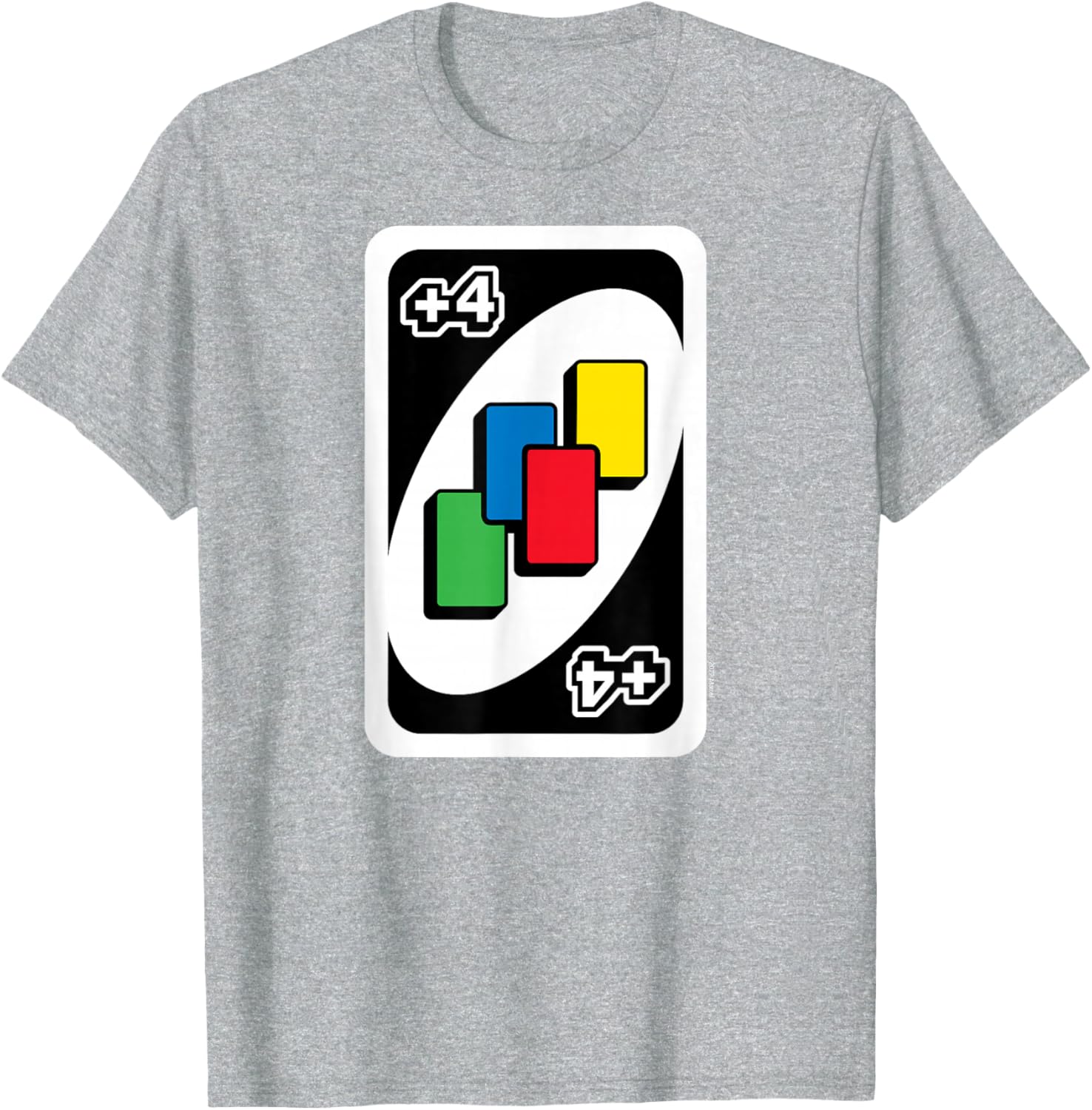 UNO Draw Four Card T-Shirt Fun Casual Wear for Game Lovers - 1