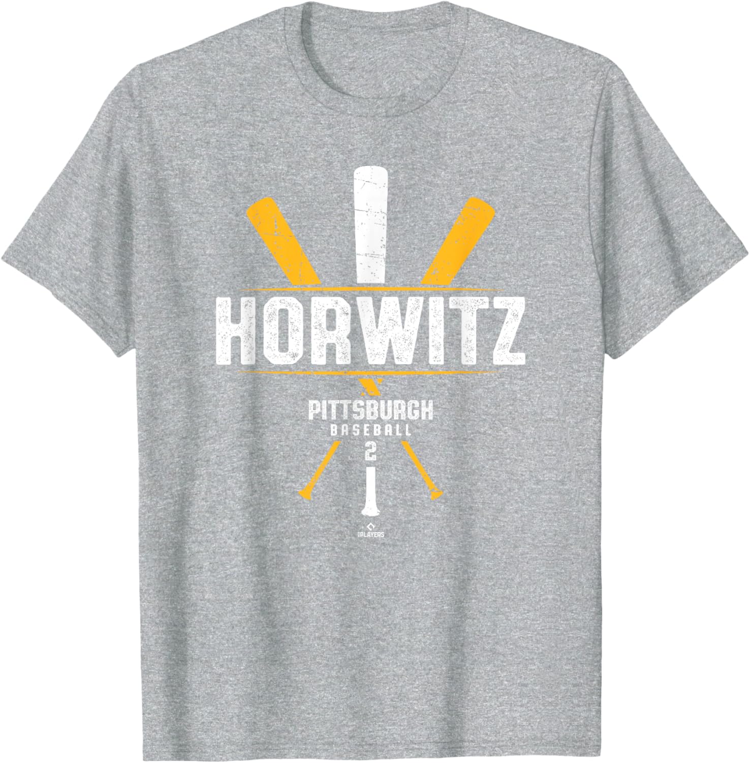 Vintage Pittsburgh T-Shirt with Spencer Horwitz Baseball Bat Design - 2
