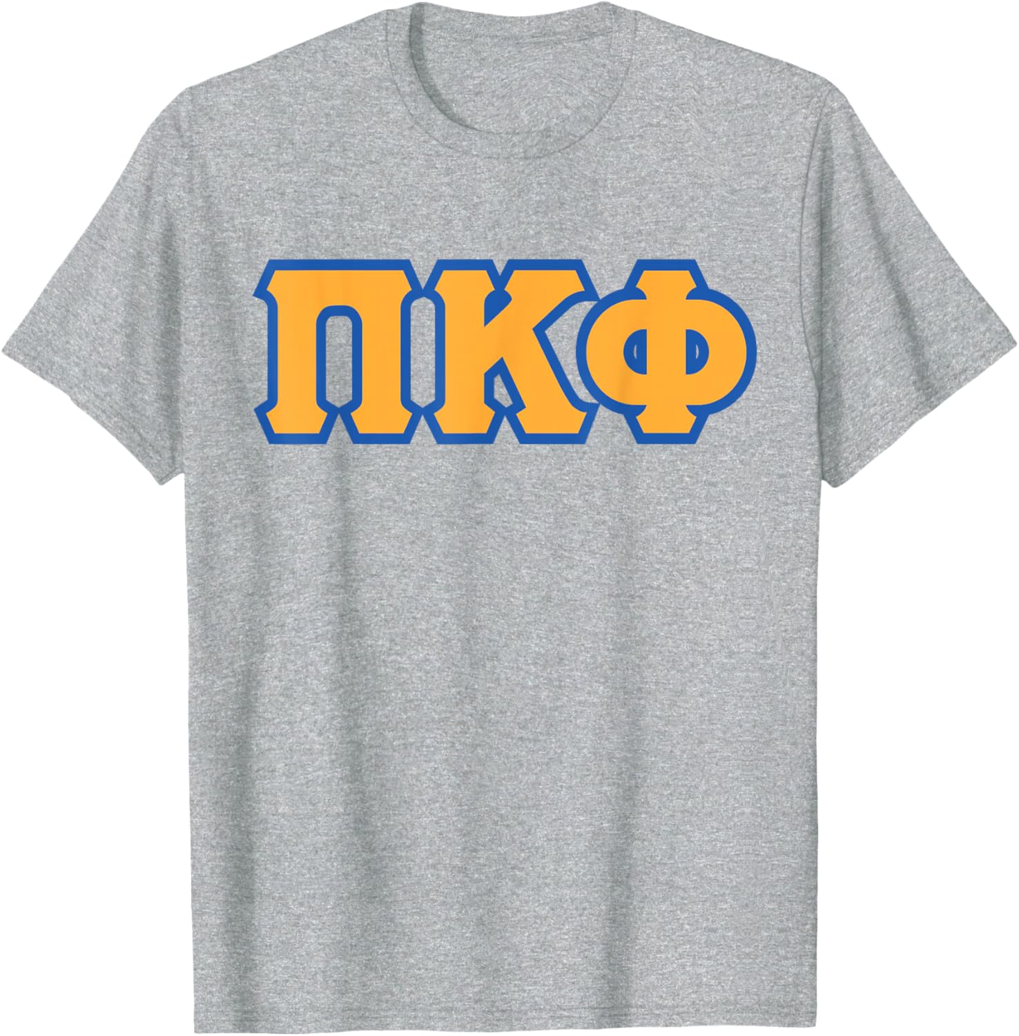 Pi Kappa Phi Gold and Blue Lettered T-Shirt for Stylish Members - 3