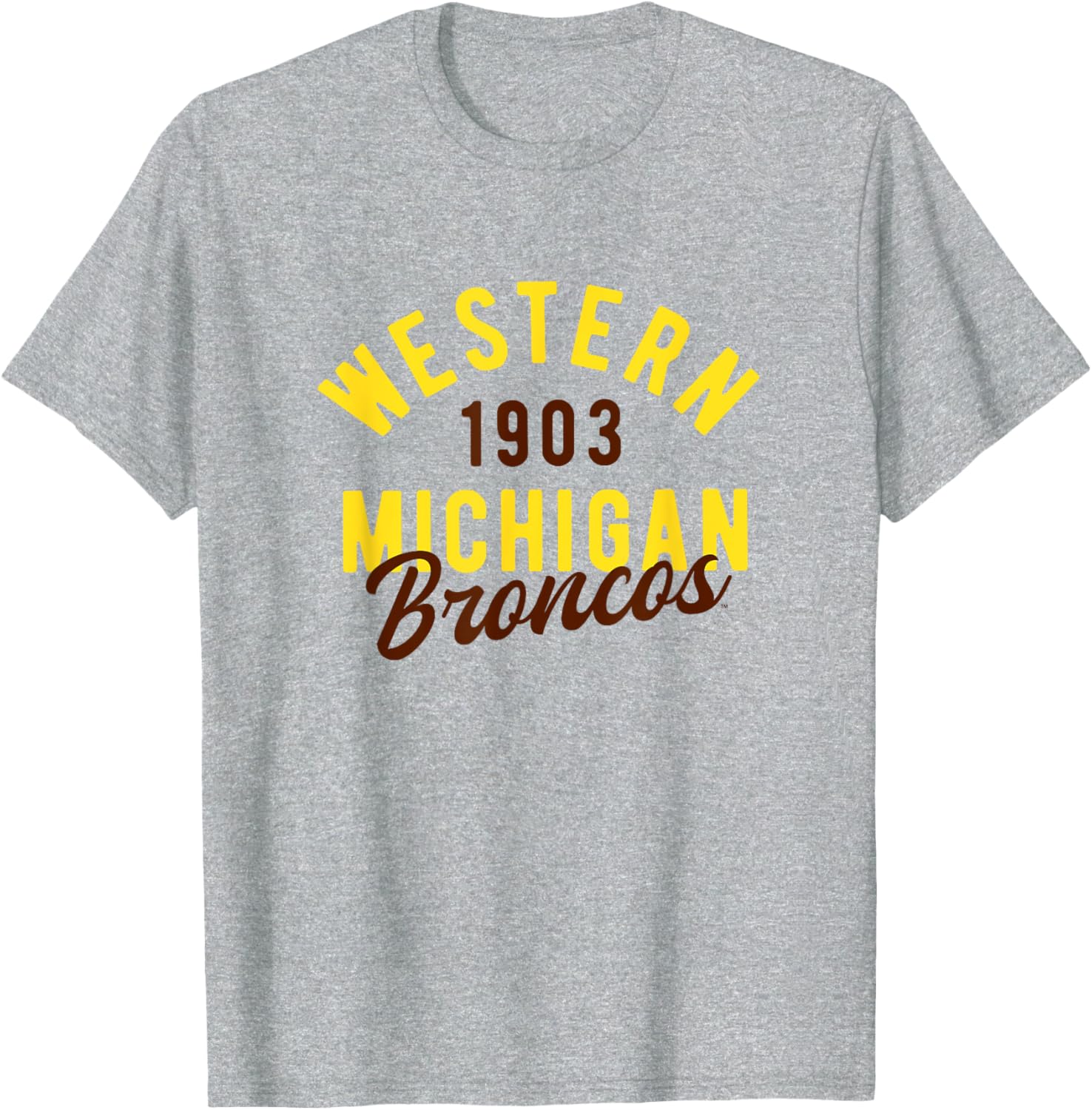 Western Michigan University Broncos Classic Script T-Shirt for Fans - 2