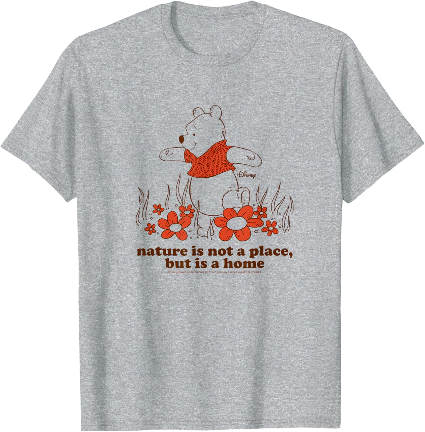 Winnie The Pooh Nature T-Shirt Cozy Home Inspired Apparel for All - 6