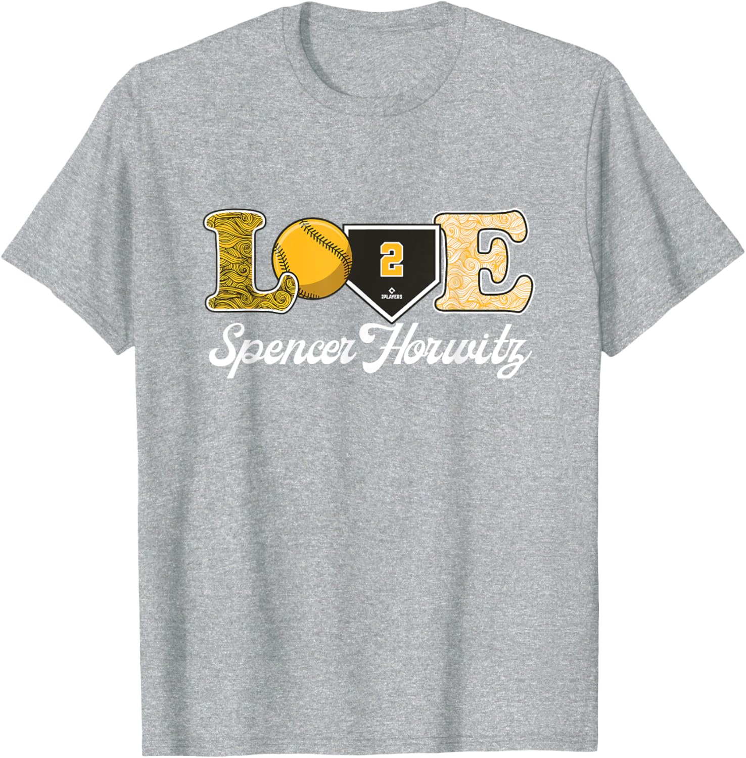 Pittsburgh Baseball Spencer Horwitz T-Shirt Stylish MLBPA Apparel - 2