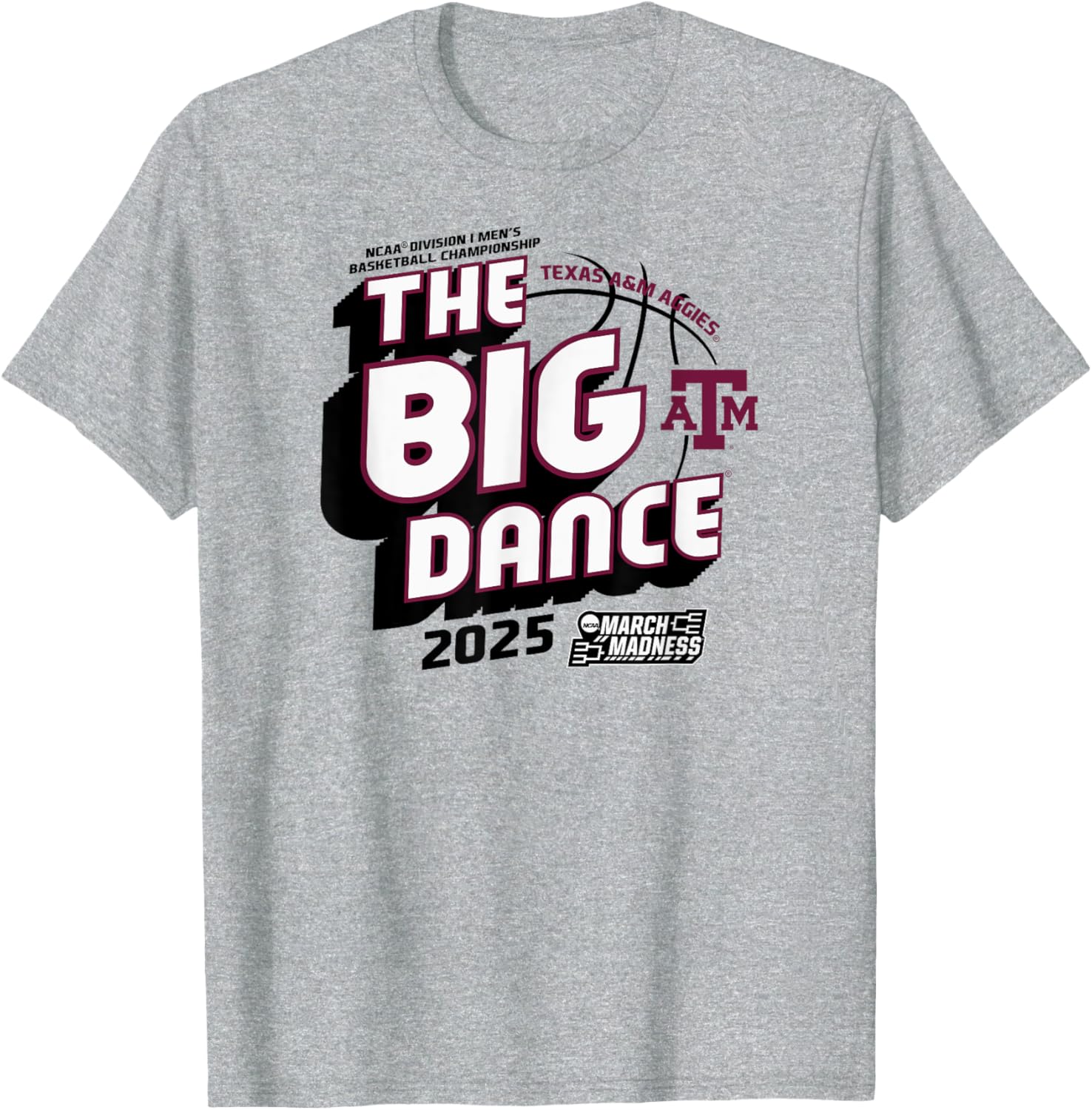 Texas A&M Aggies Men's Basketball Dance T-Shirt for March Madness 2025 - 1