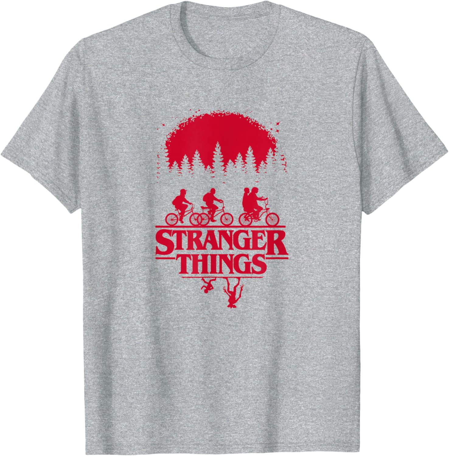 Stranger Things Upside Down Silhouette Group Shot T-Shirt for Fans - 15