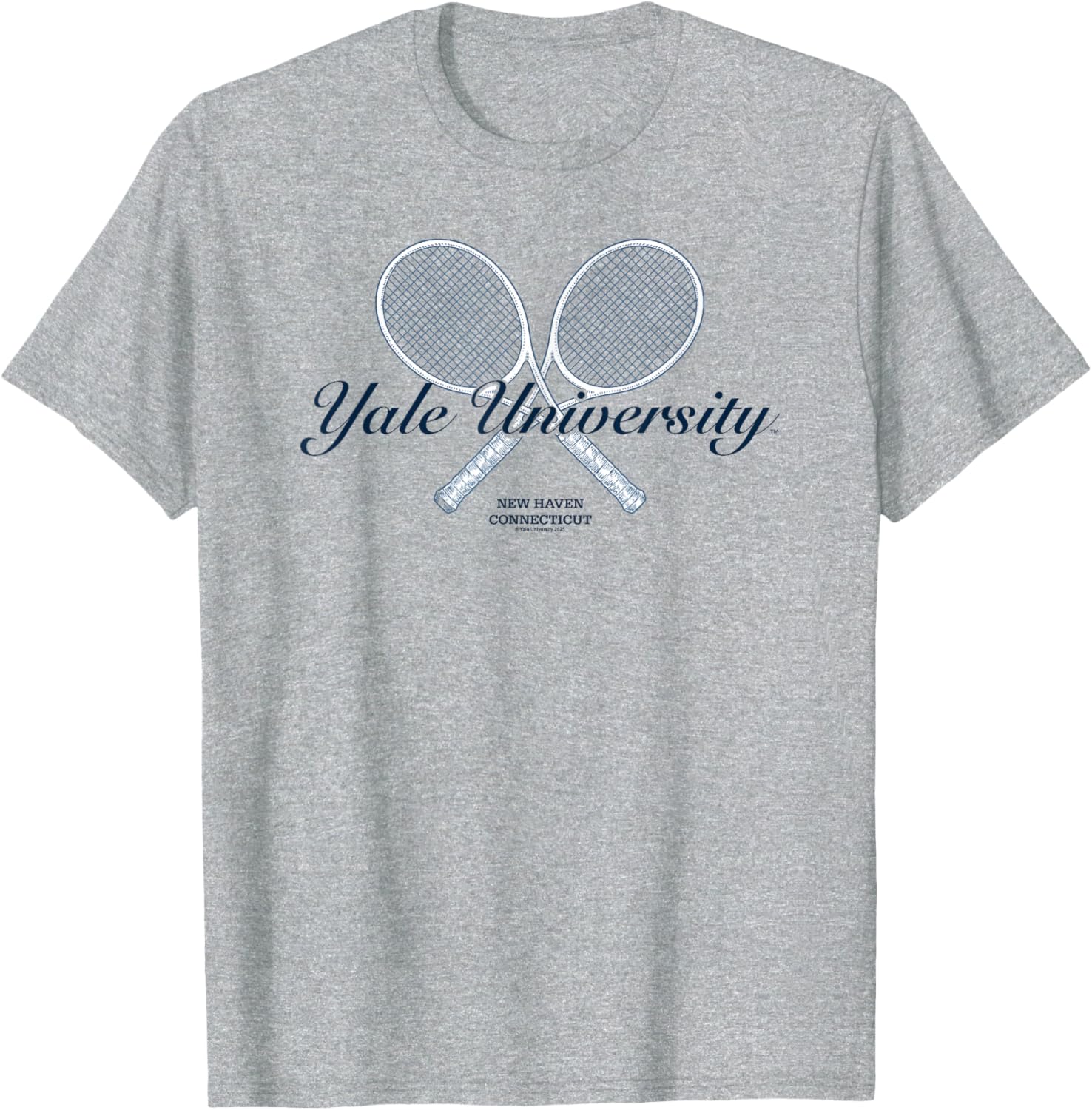 Yale University Tennis Team Logo T-Shirt for Sports Fans and Athletes - 3