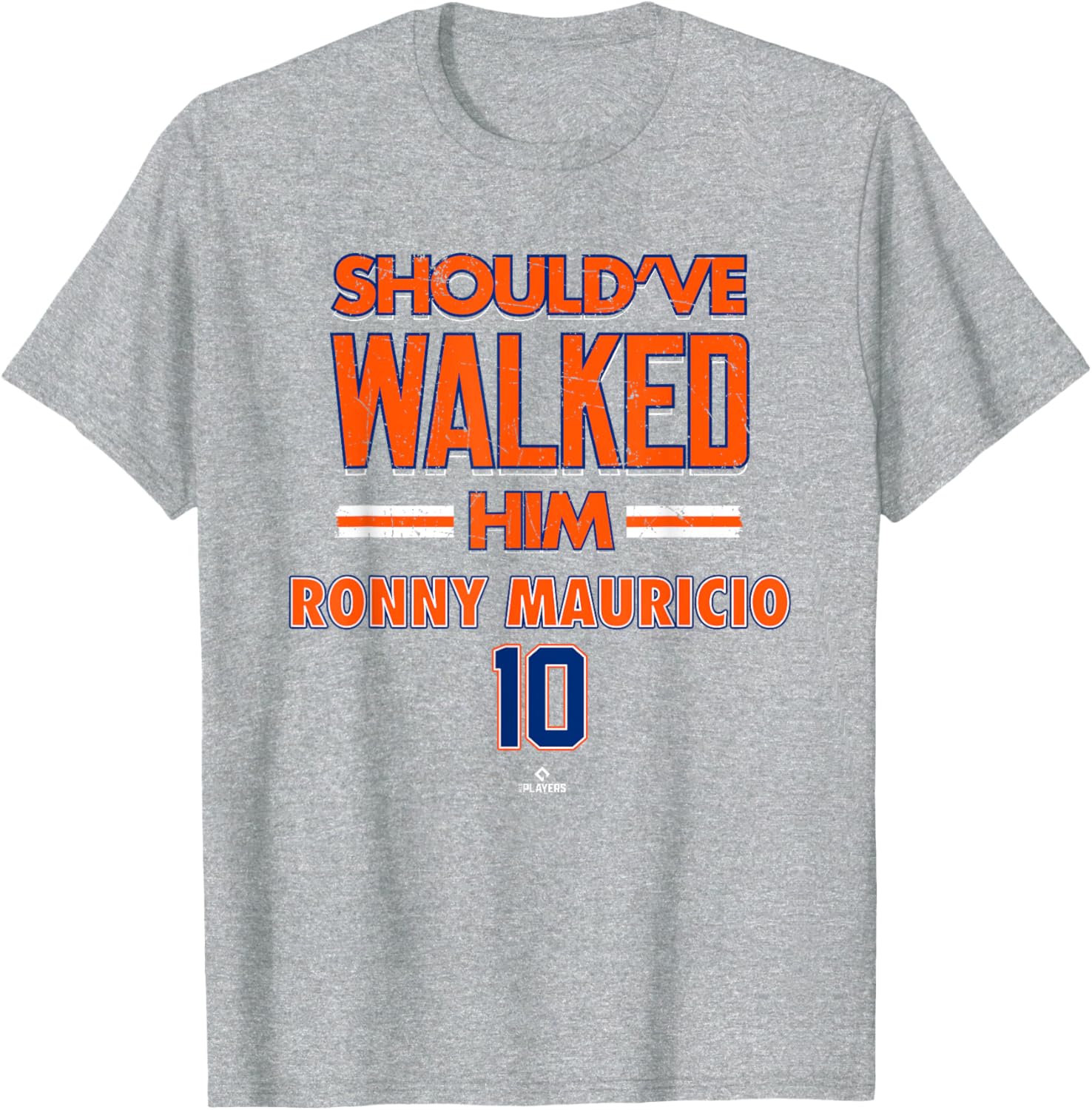 Should've Walked Him Ronny Mauricio MLBPA New York Baseball T-Shirt - 3