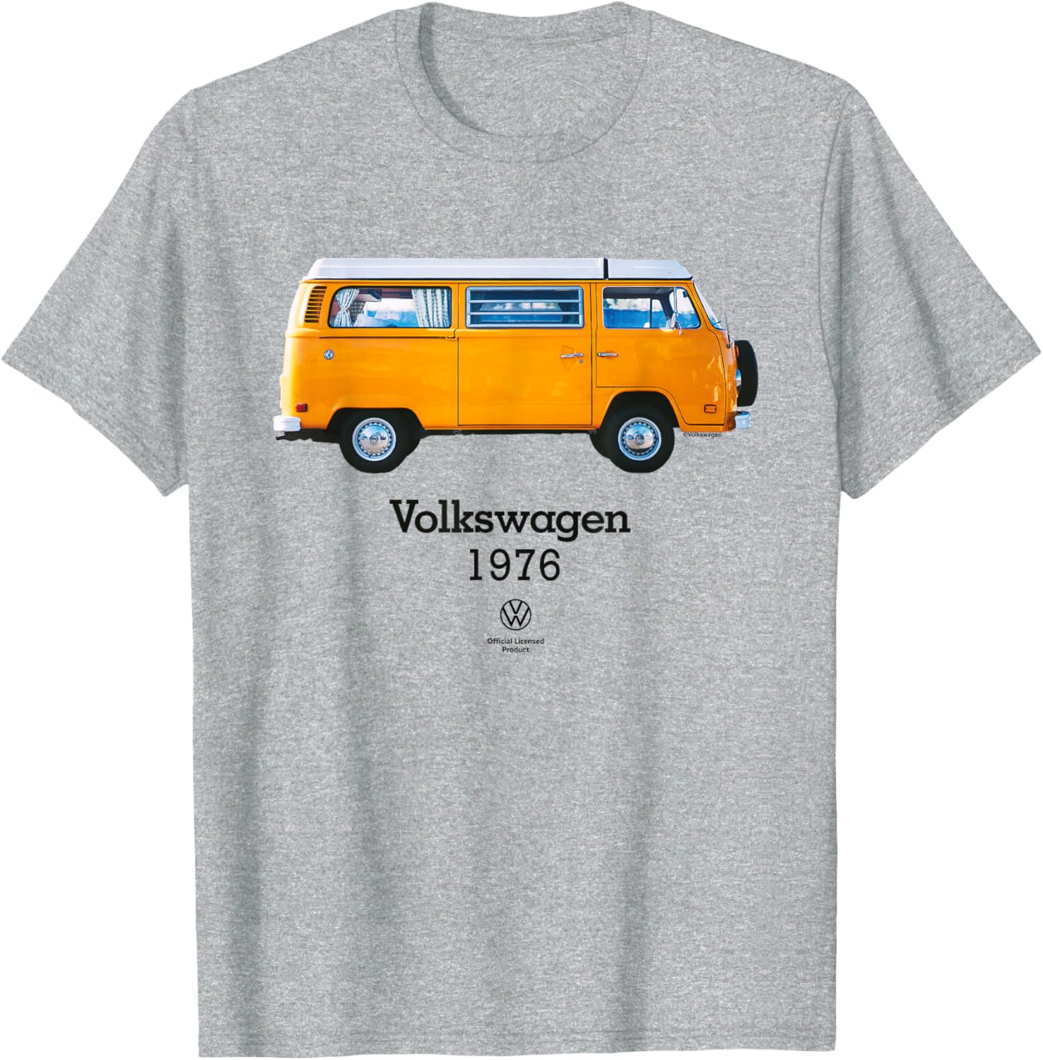 Vintage 1976 Volkswagen Camper Bus T-Shirt for Retro Adventure Lovers - 6