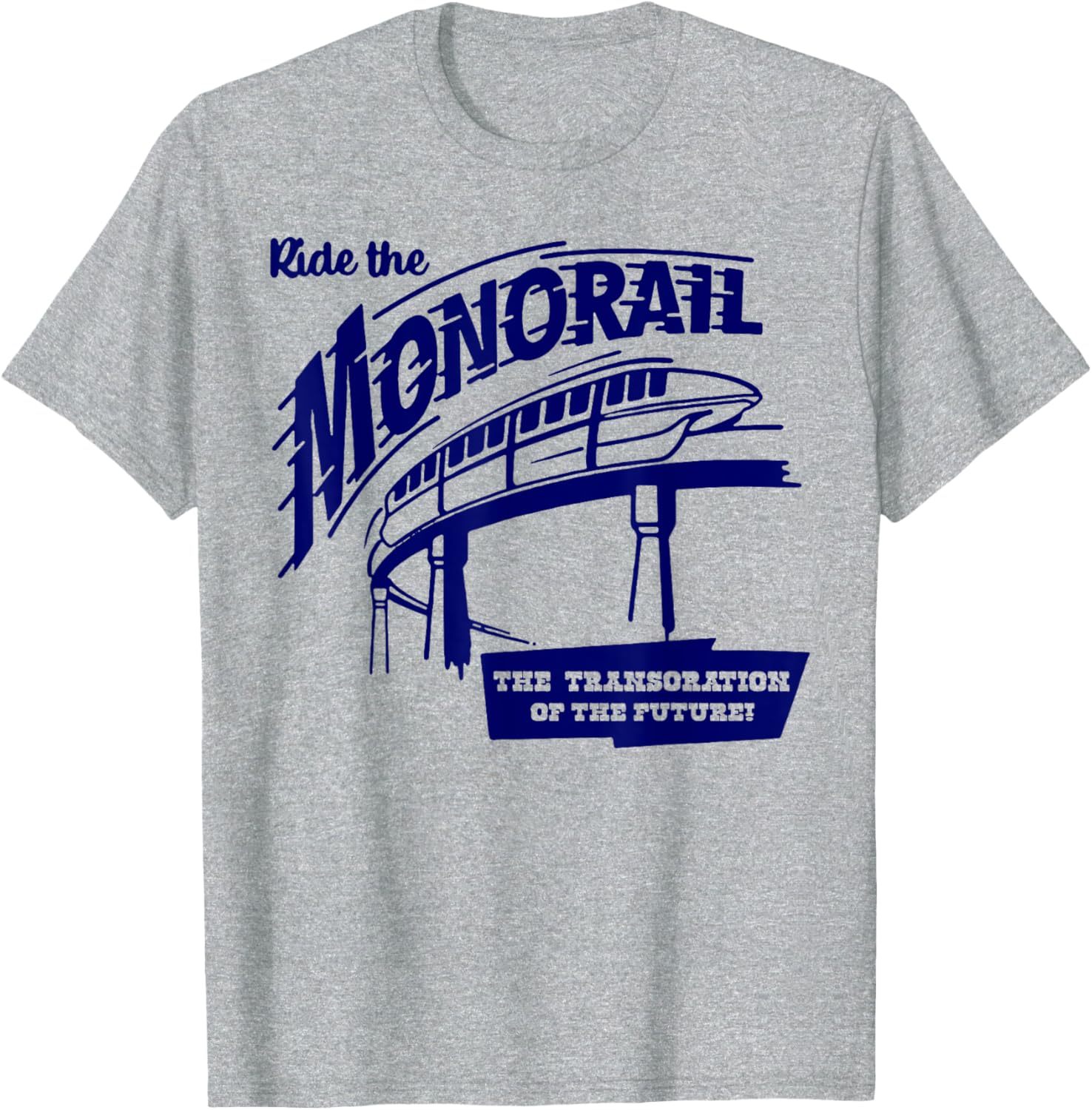 Ride the Monorail T-Shirt - Fun Future Transportation Apparel for Everyone - 3