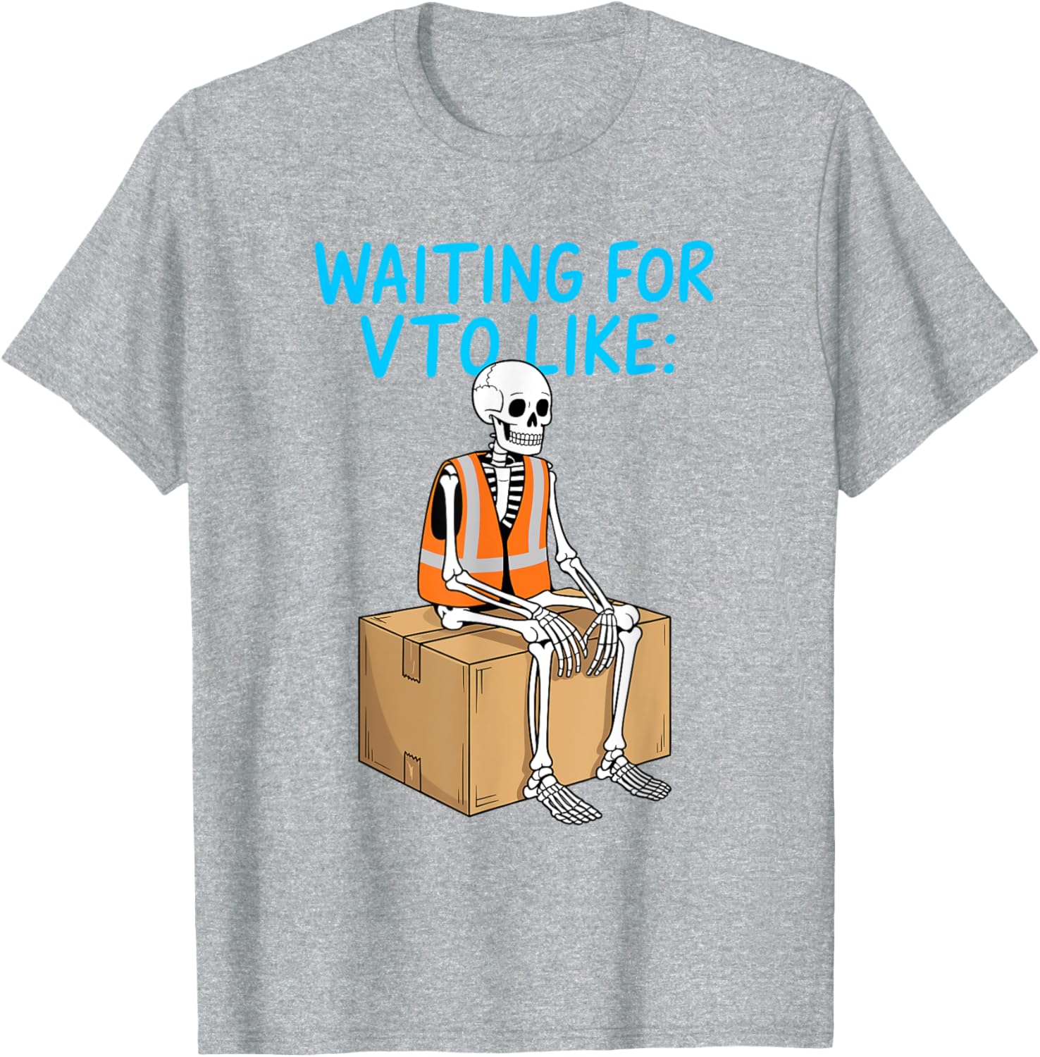 VTO Coworker Associate Skeleton T-Shirt for Fun Office Vibes - 3