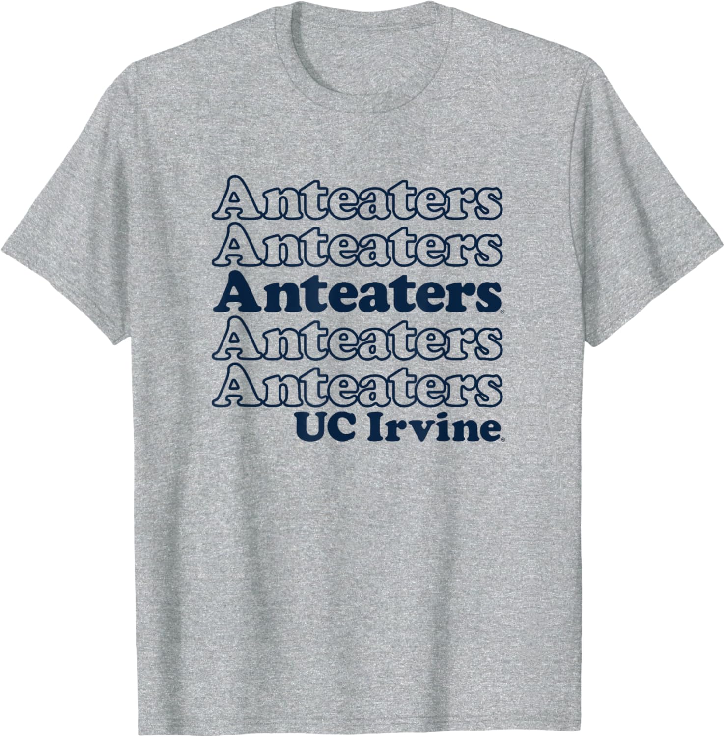 UC Irvine Anteaters Stacked Spirit T-Shirt for Sports Fans and Outdoors - 3