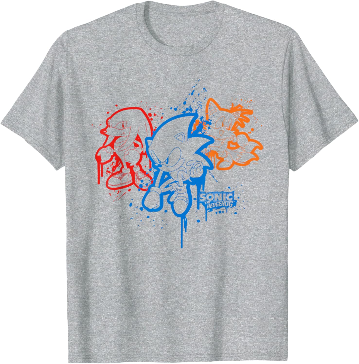 Sonic the Hedgehog Spray Paint T-Shirt Fun Graphic Tee for Fans - 9