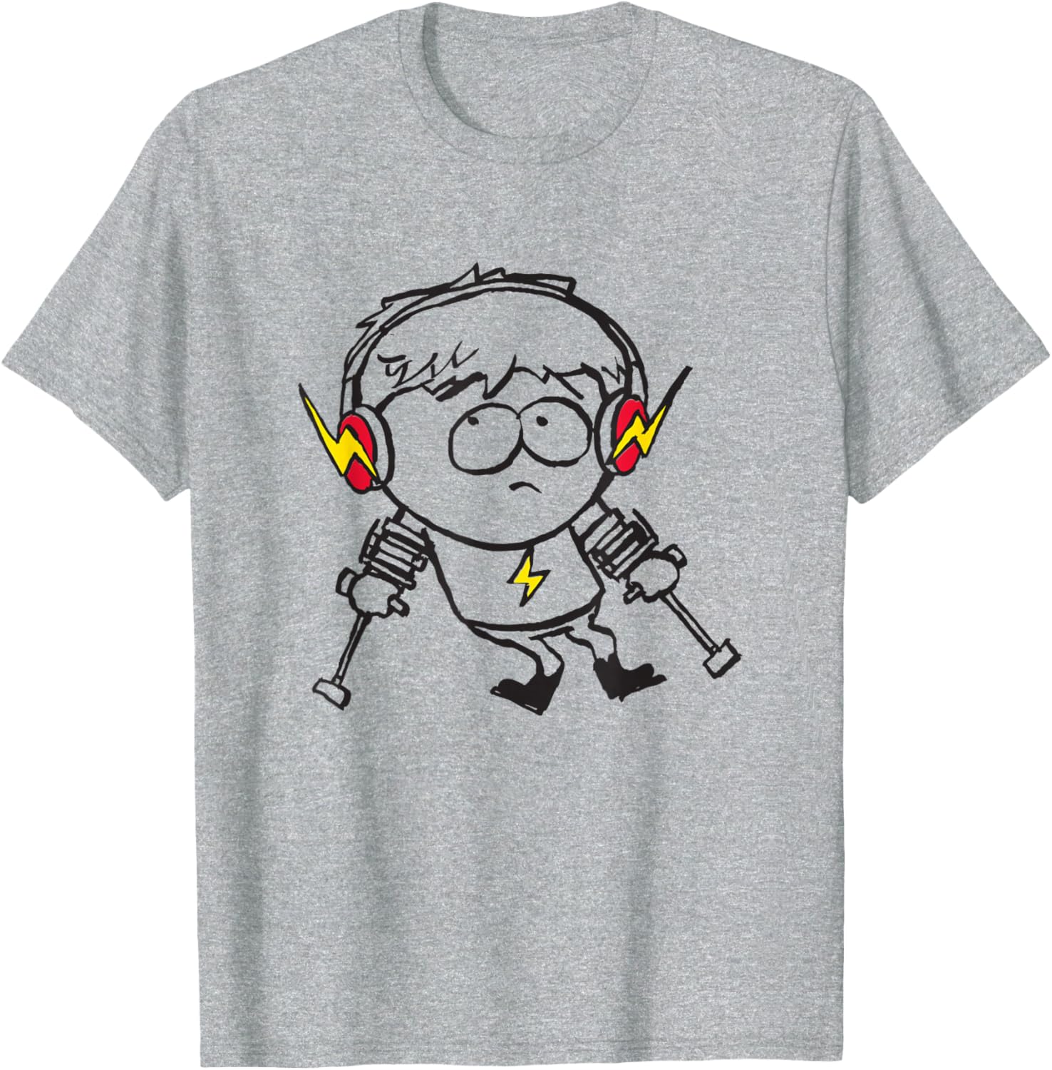 South Park Fast Jimmy Line Art T-Shirt - Fun Graphic Tee for Fans - 7