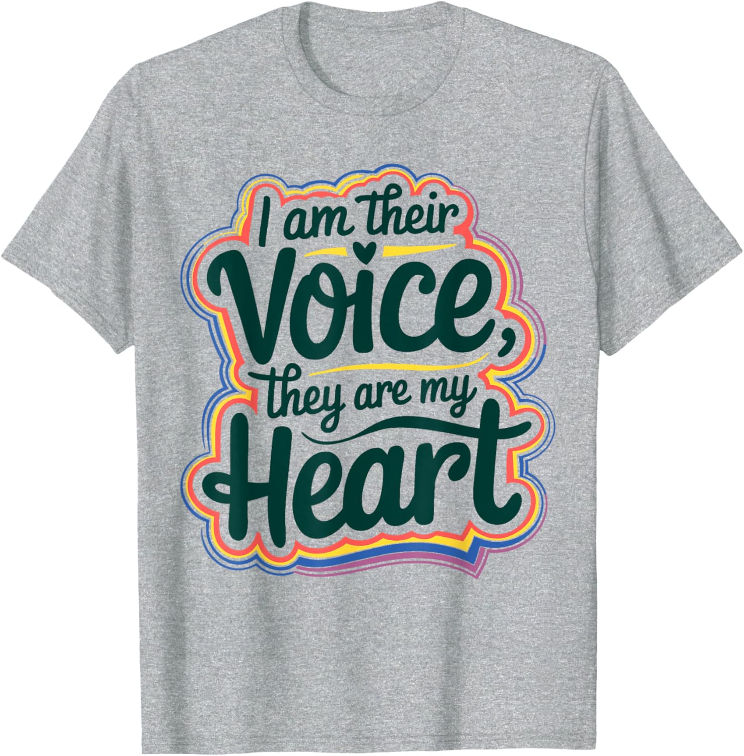 I Am Their Voice They Are My Heart Special Ed Teacher T-Shirt Gift - 3