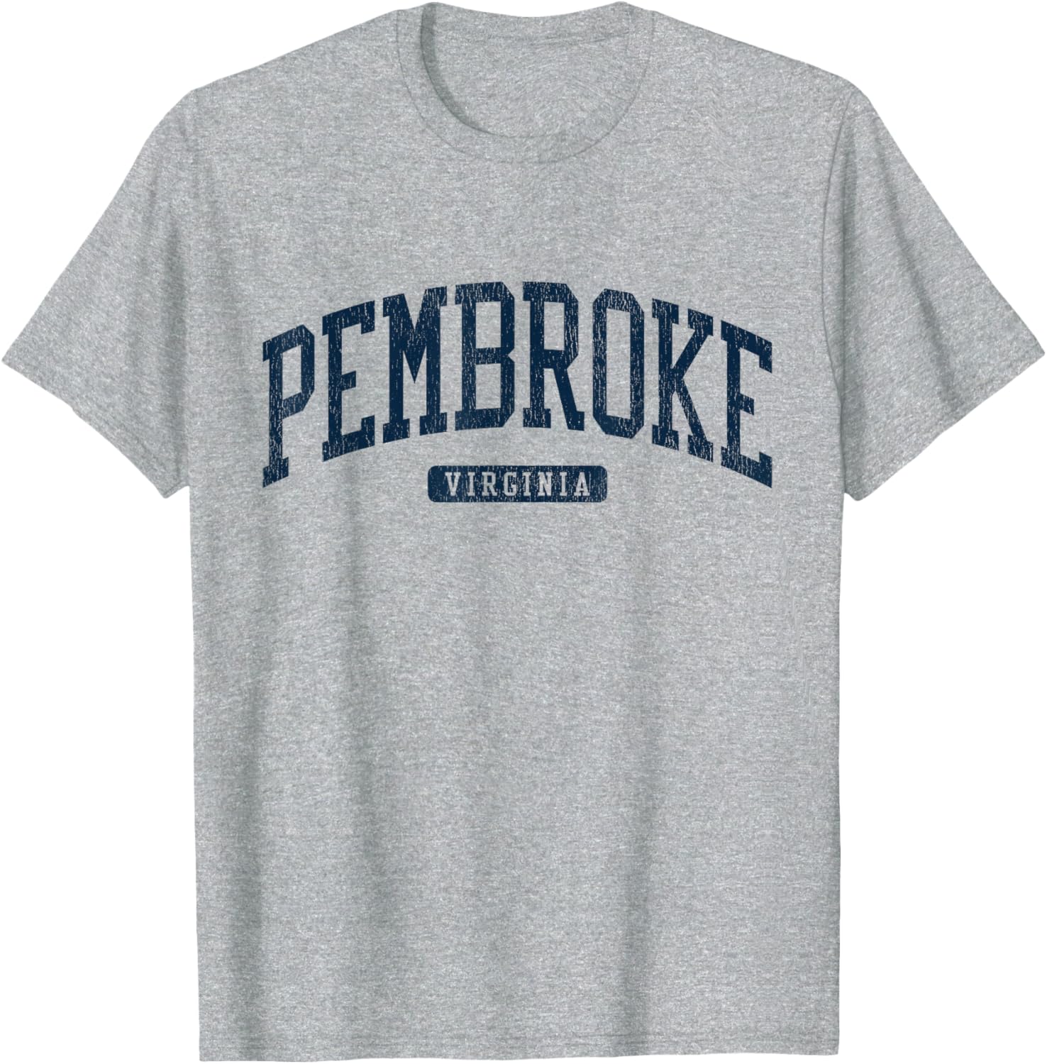 Pembroke Virginia College University Style Blue T-Shirt for Students - 12