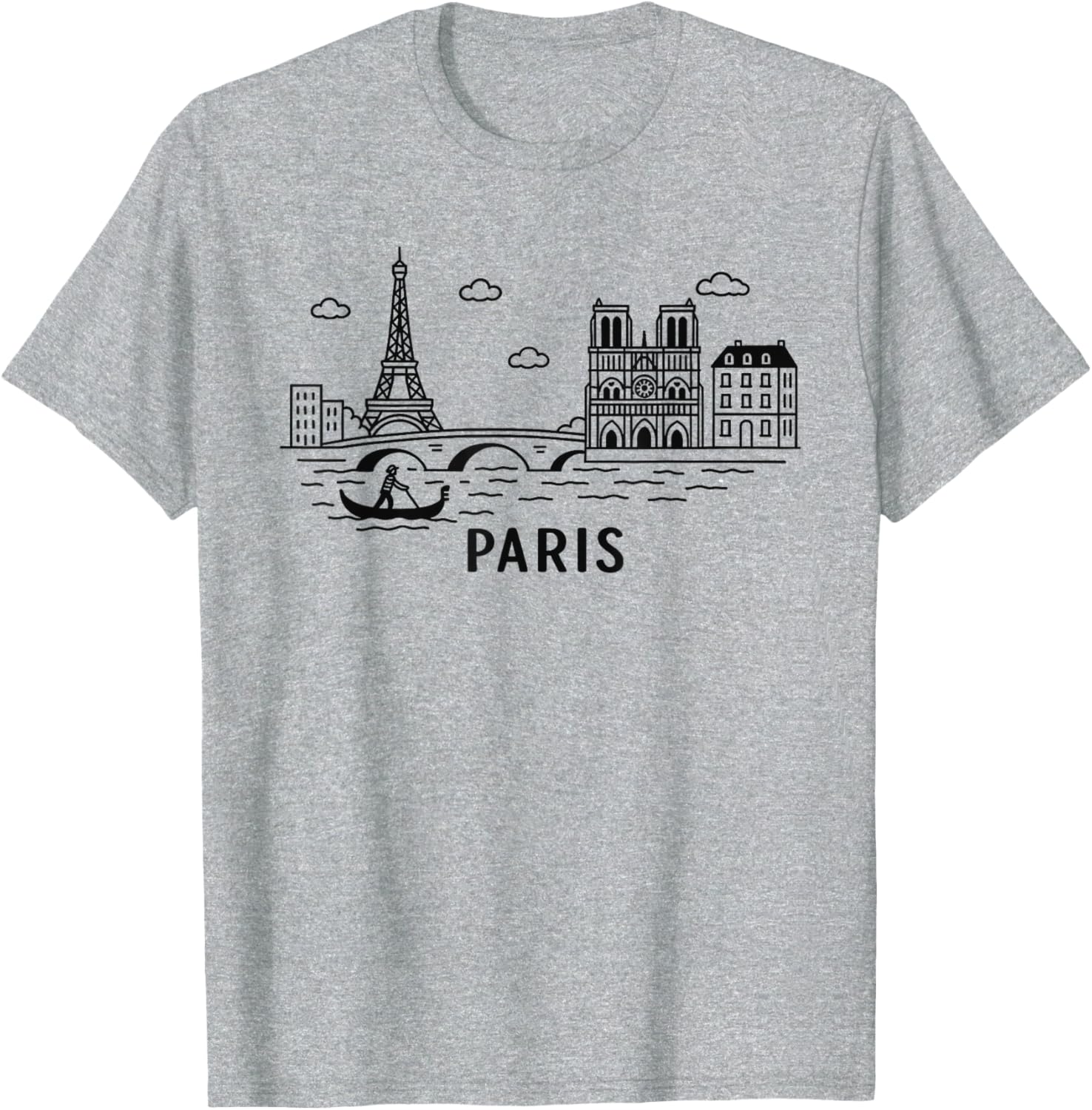 Paris Skyline Eiffel Tower T-Shirt France Souvenir Gift for Travelers - 4