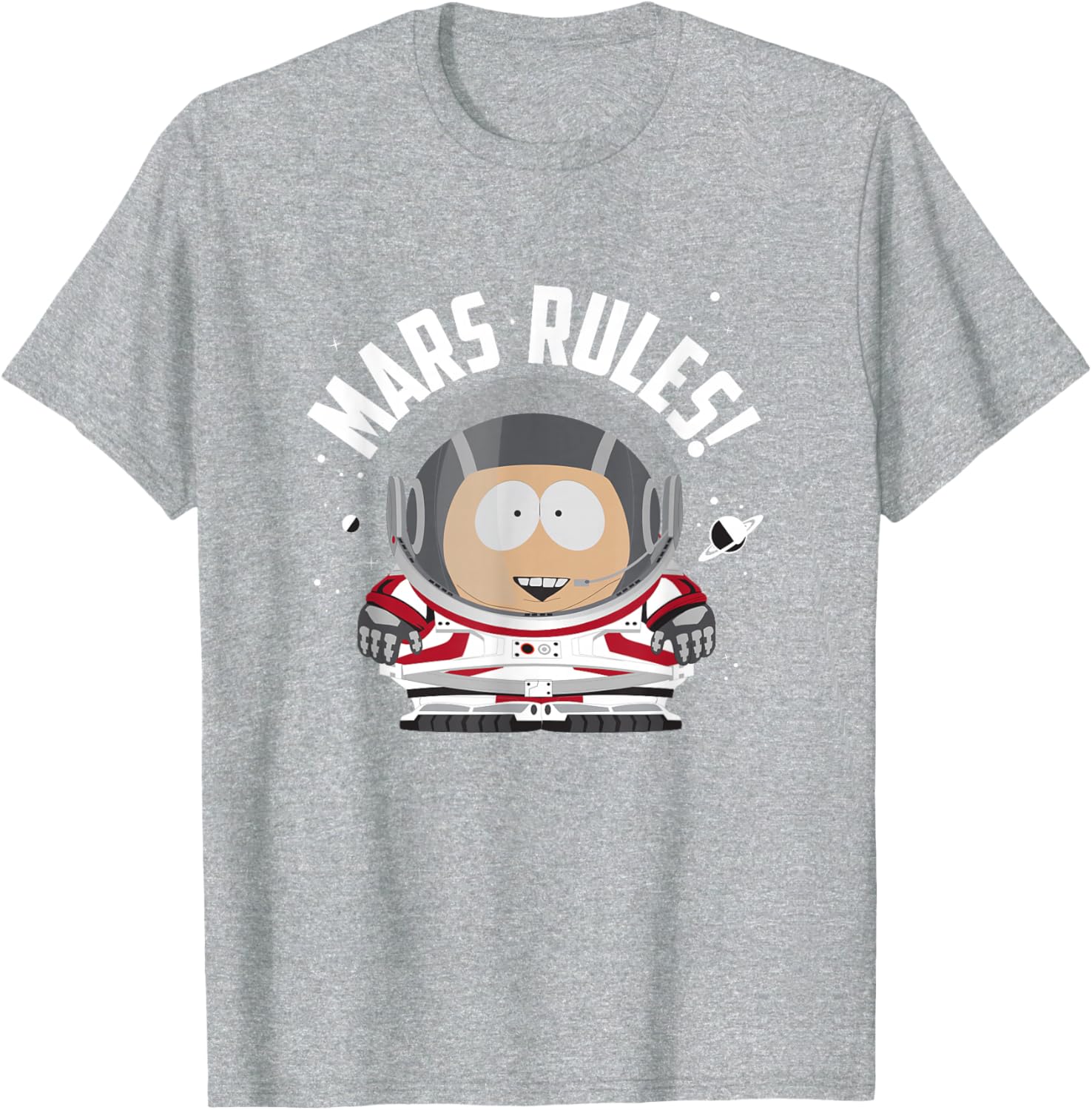 South Park Cartman Astronaut Mars Rules T-Shirt for Fun Casual Wear - 10