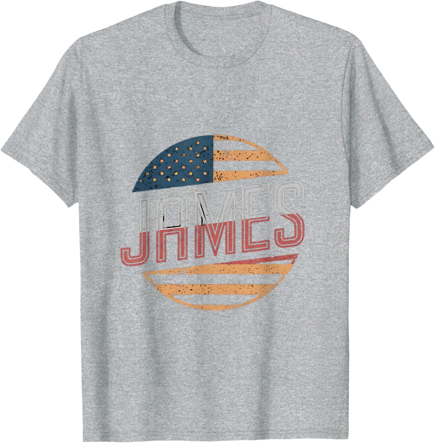 Personalized JAMES USA Flag T-Shirt for Patriotic Style and Comfort - 7