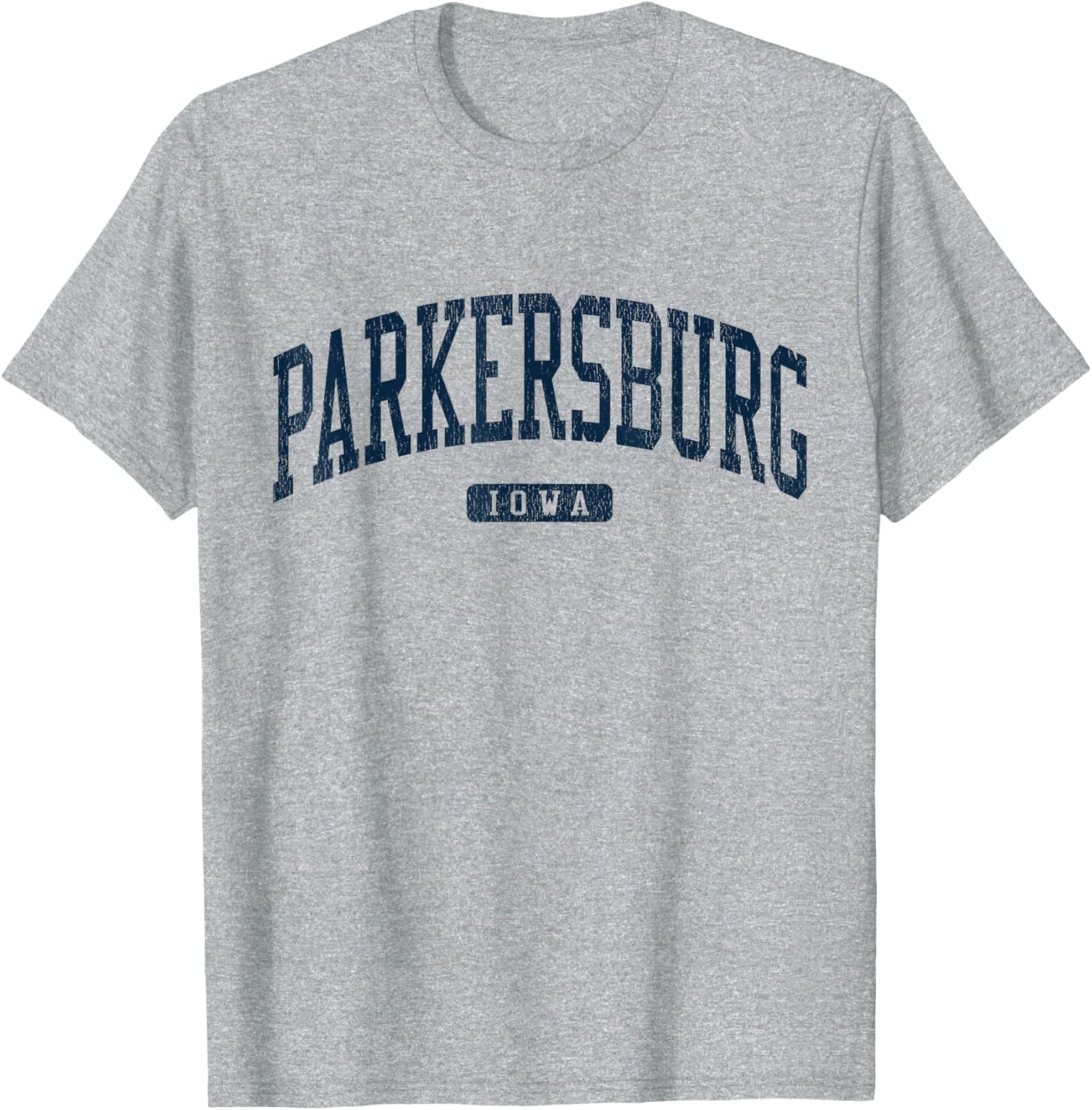 Stylish Blue Parkersburg Iowa College T-Shirt for Students and Alumni - 13