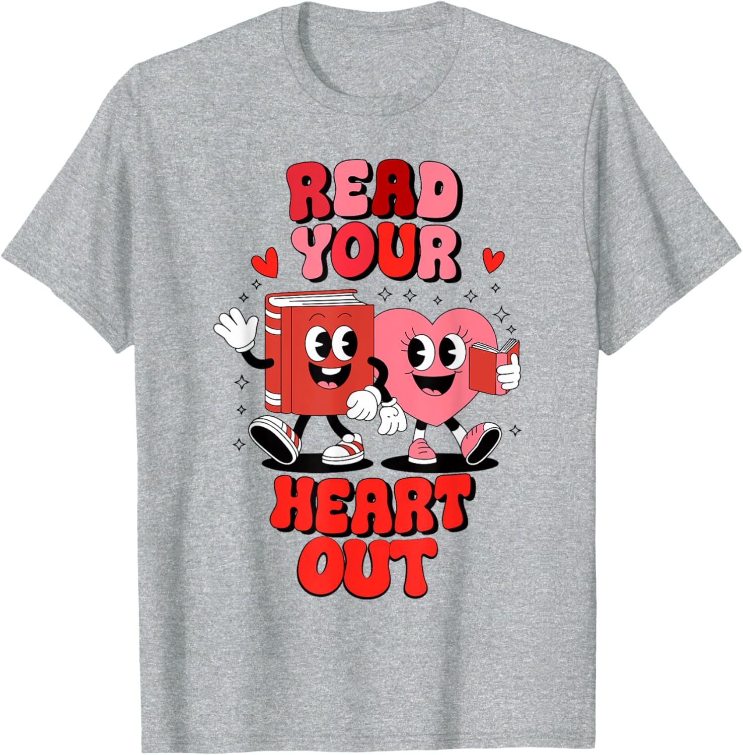 Valentine's Day Bookworm Librarian T-Shirt for Book Lovers - 7