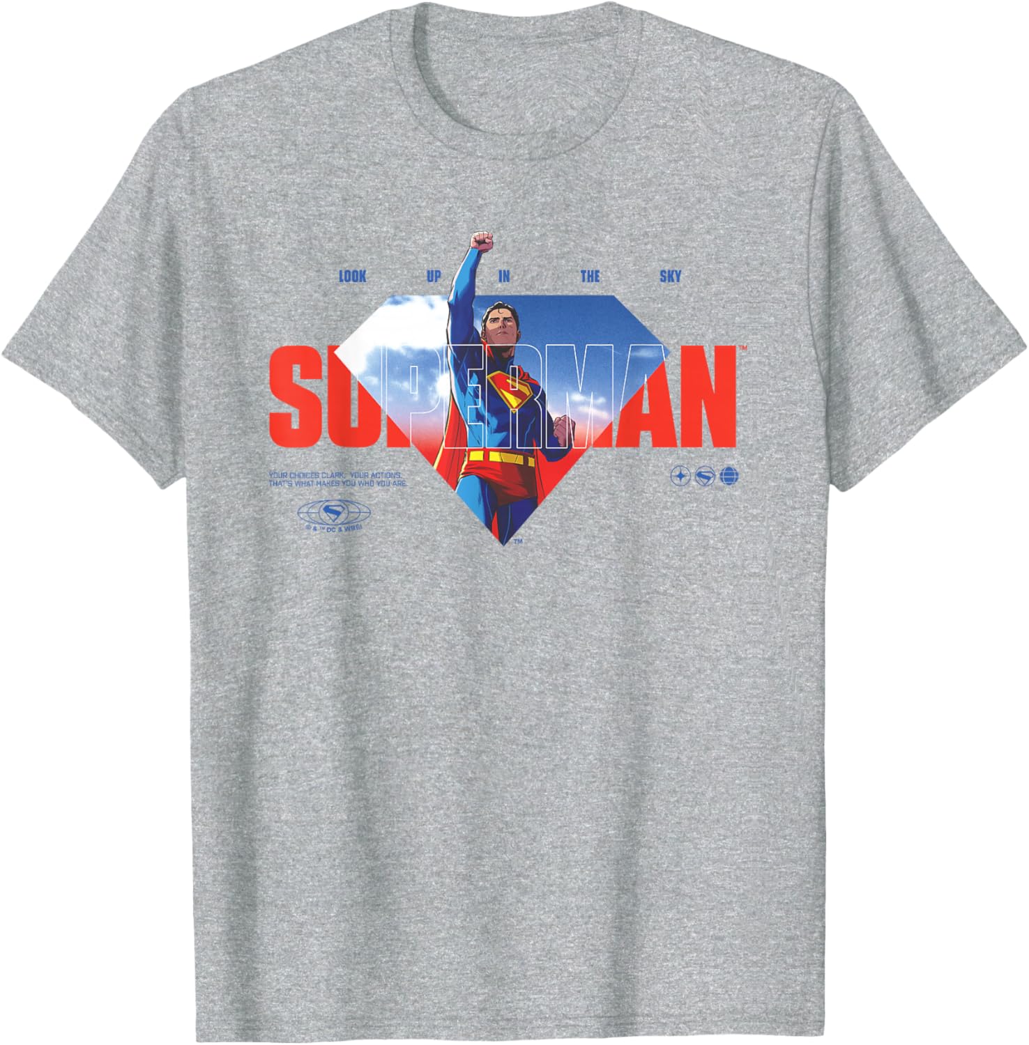 Superman Up In The Sky T-Shirt for Fans - Stylish Apparel for All - 6