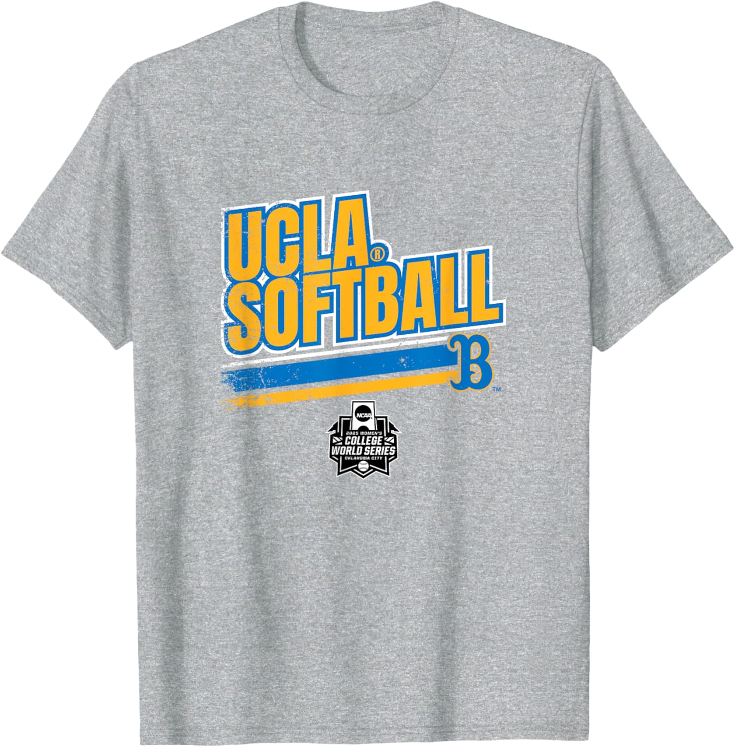 UCLA Softball Women's College World Series Stripe T-Shirt for Fans - 1