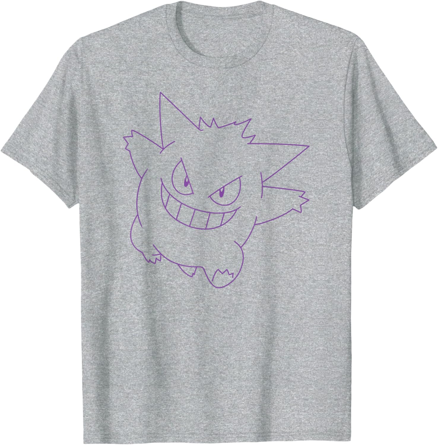 Pokémon Gengar Big Face T-Shirt Fun Graphic Tee for Fans and Collectors - 1