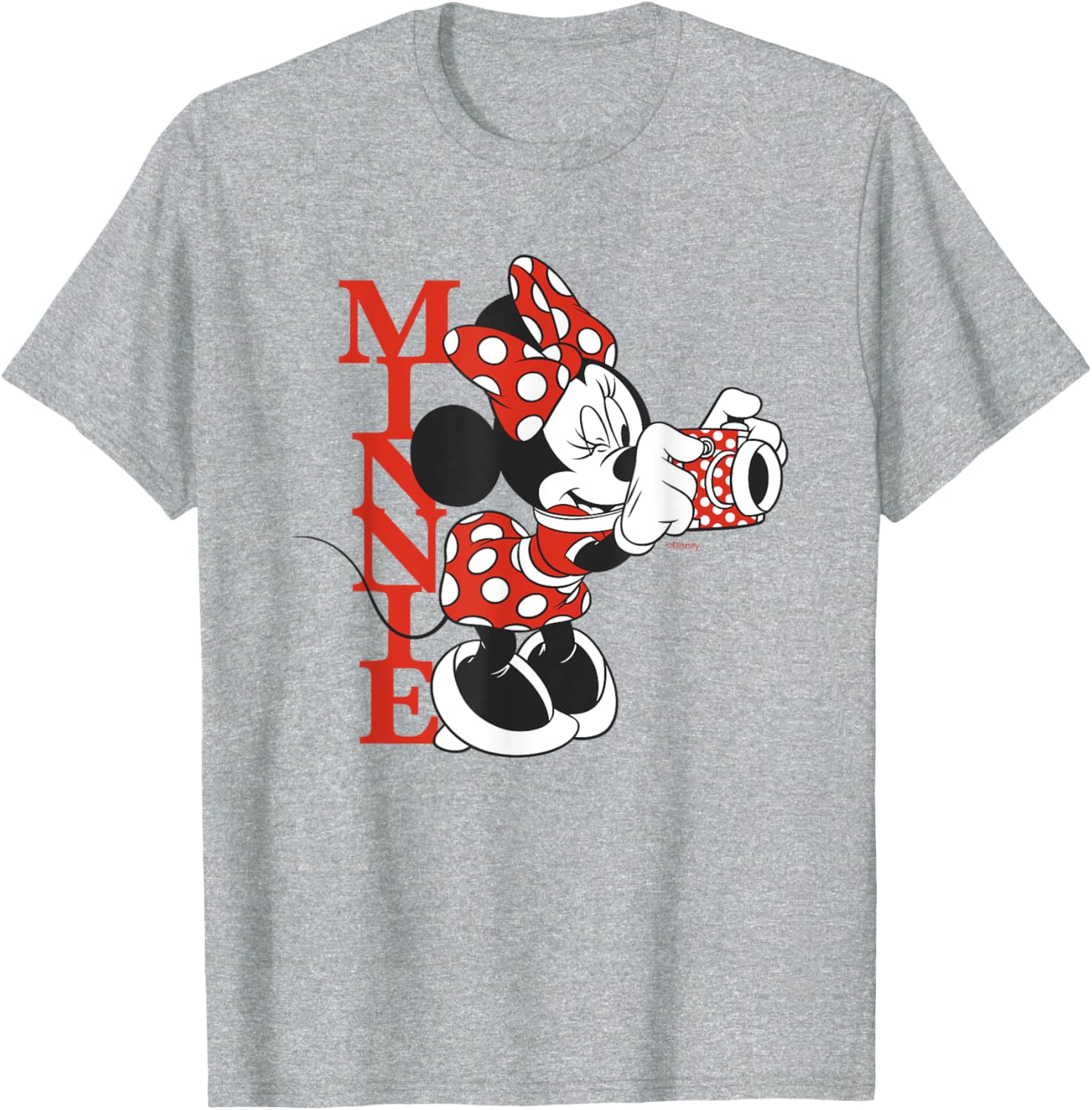 Vintage Disney Minnie Mouse Polka Dot T-Shirt with Camera for Fashion Lovers - 4