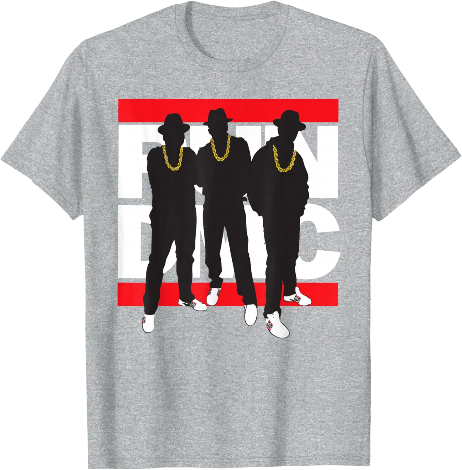 Run DMC Official Black Silhouette Band T-Shirt Size Small for Fans - 3