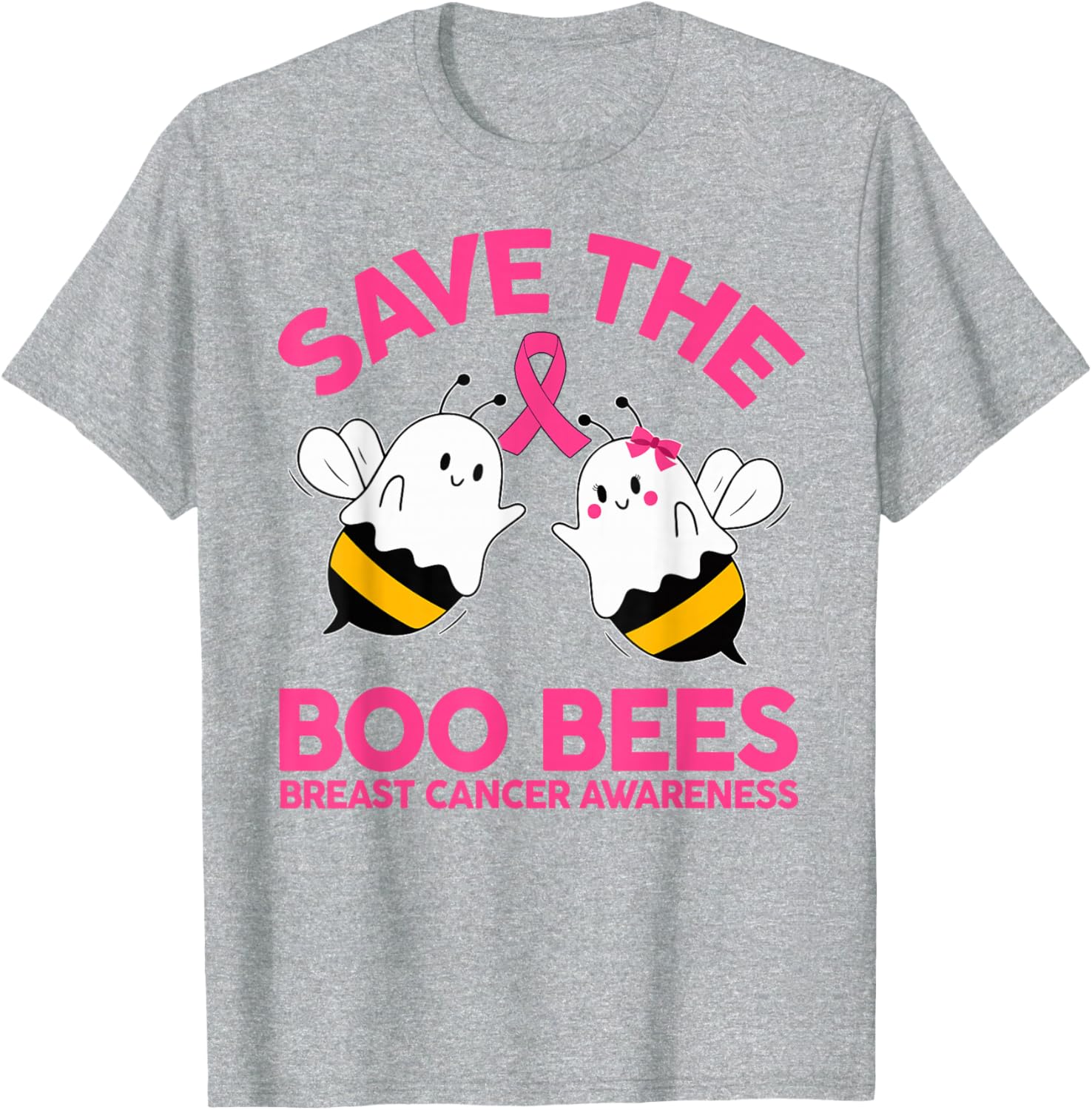 Save The Boobees Breast Cancer Halloween T-Shirt for Women - 24