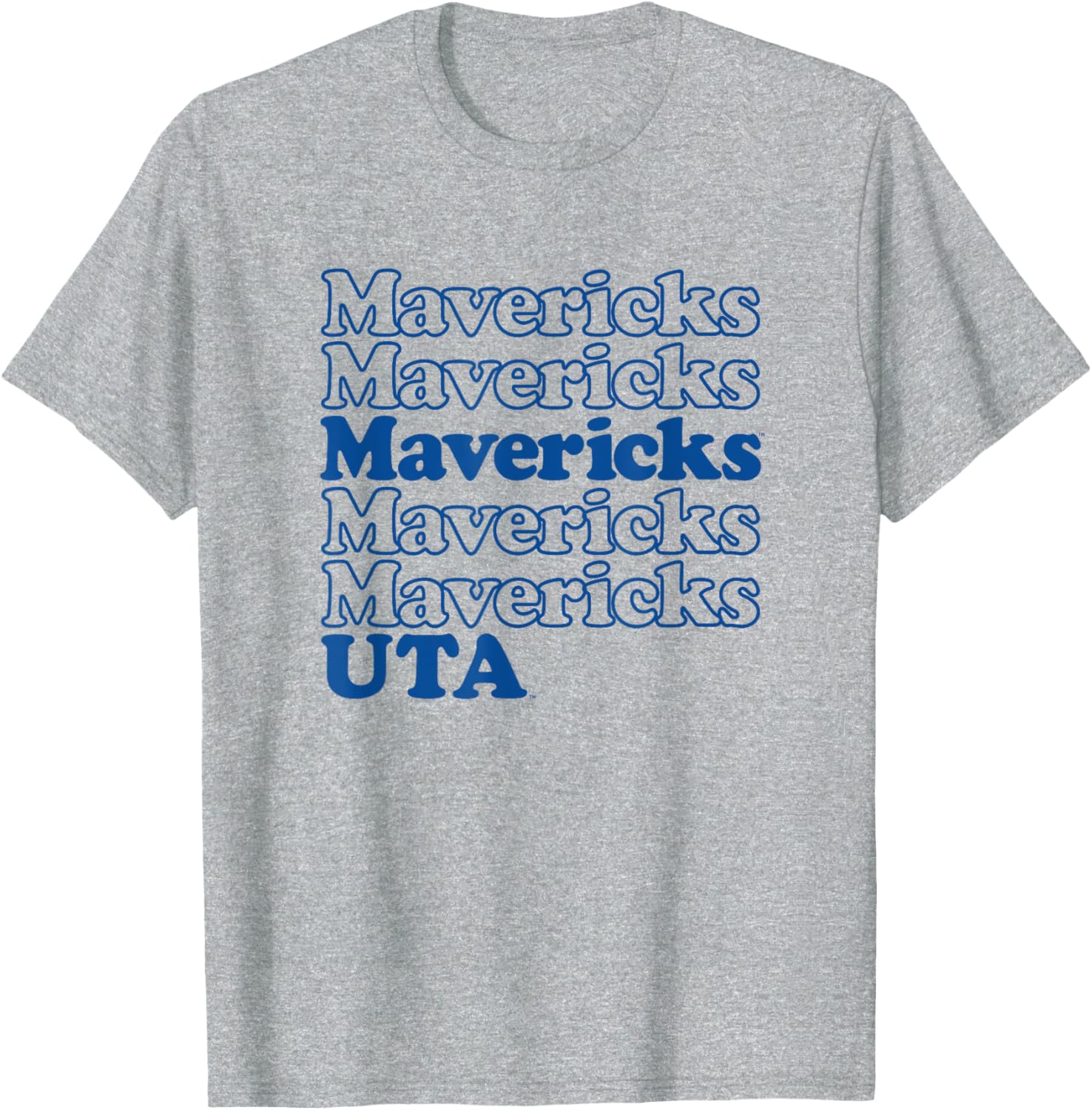 University of Texas at Arlington Mavericks Stacked Spirit T-Shirt for Fans - 1