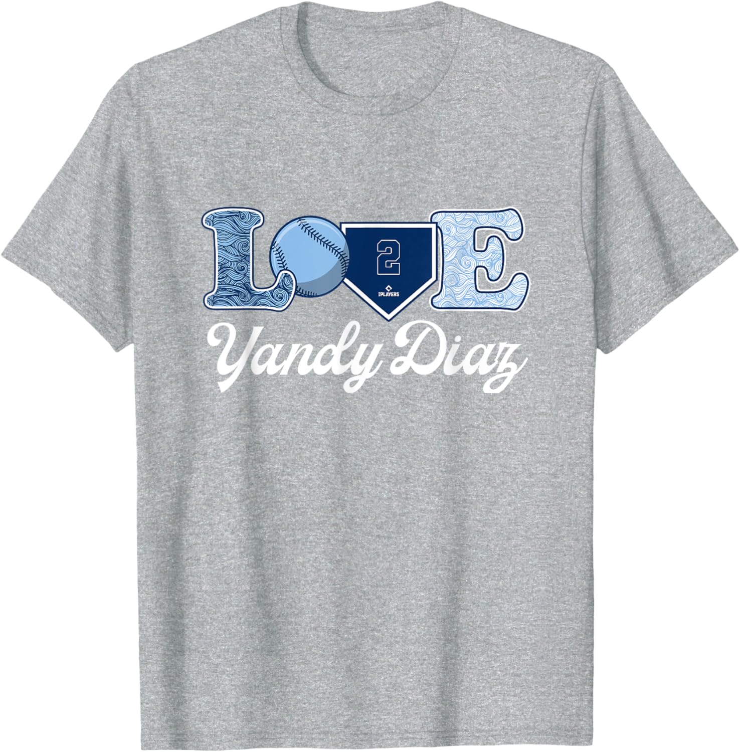 Yandy Diaz Tampa Bay Rays MLB T-Shirt for Fans and Baseball Lovers - 1