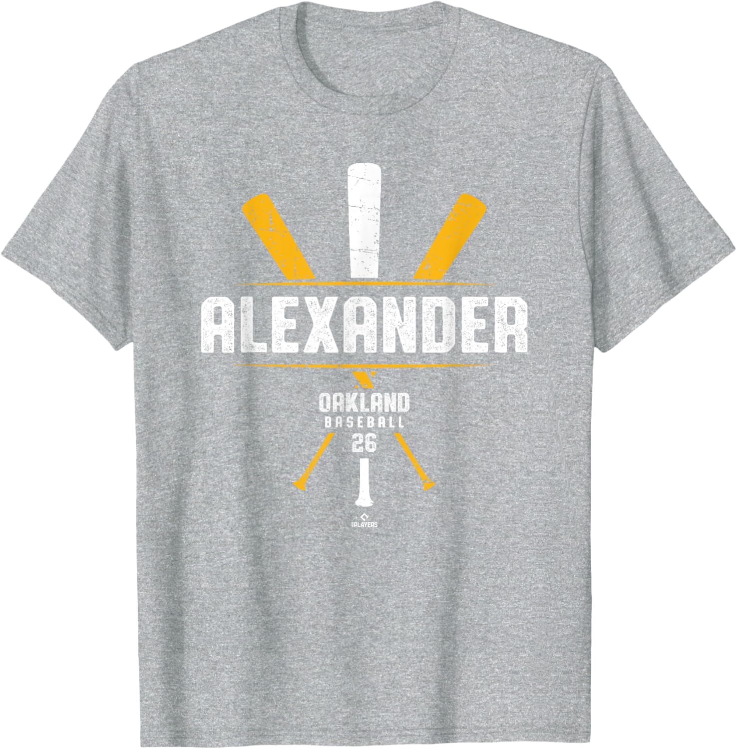 Vintage Oakland Baseball T-Shirt with CJ Alexander Baseball Bat Design - 4