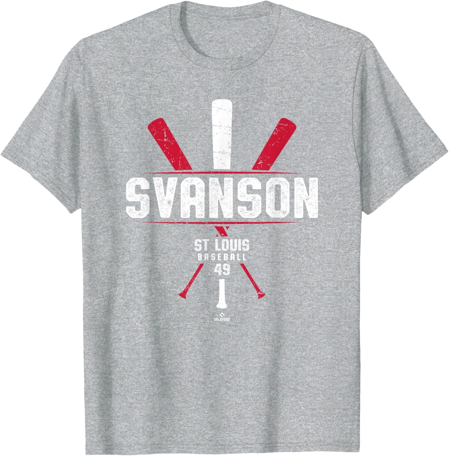 Vintage St Louis Baseball T-Shirt with Matt Svanson Bat Design - 5