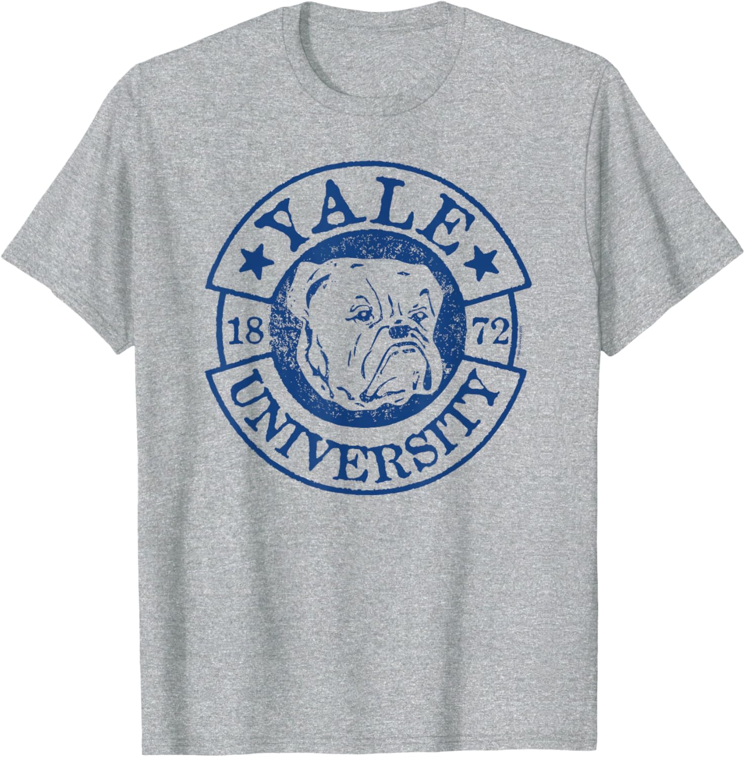 Yale University Distressed Logo T-Shirt with Handsome Dan Est. 1872 - 1