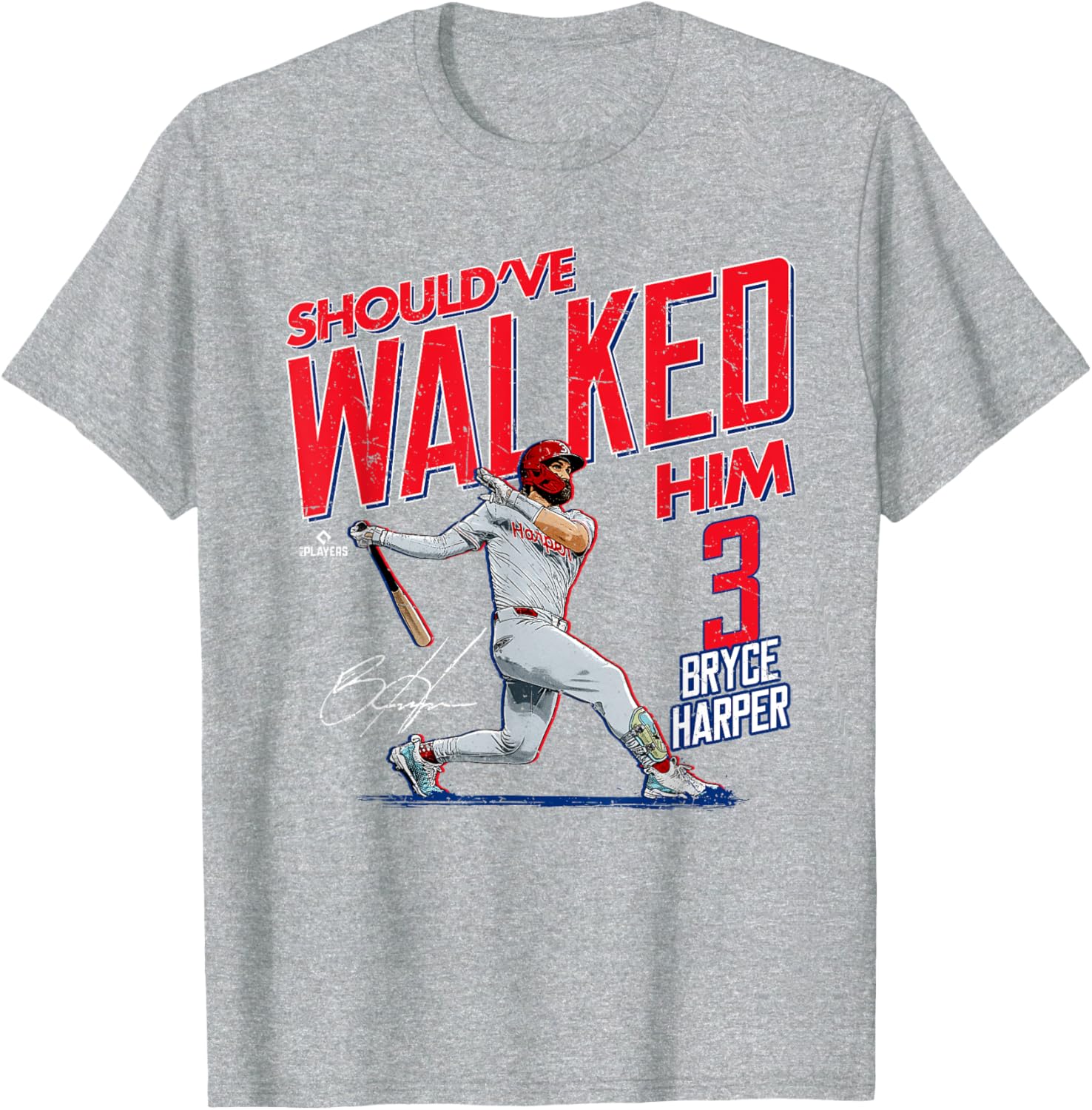 Should've Walked Him Bryce Harper Philadelphia Baseball T-Shirt for Fans - 4
