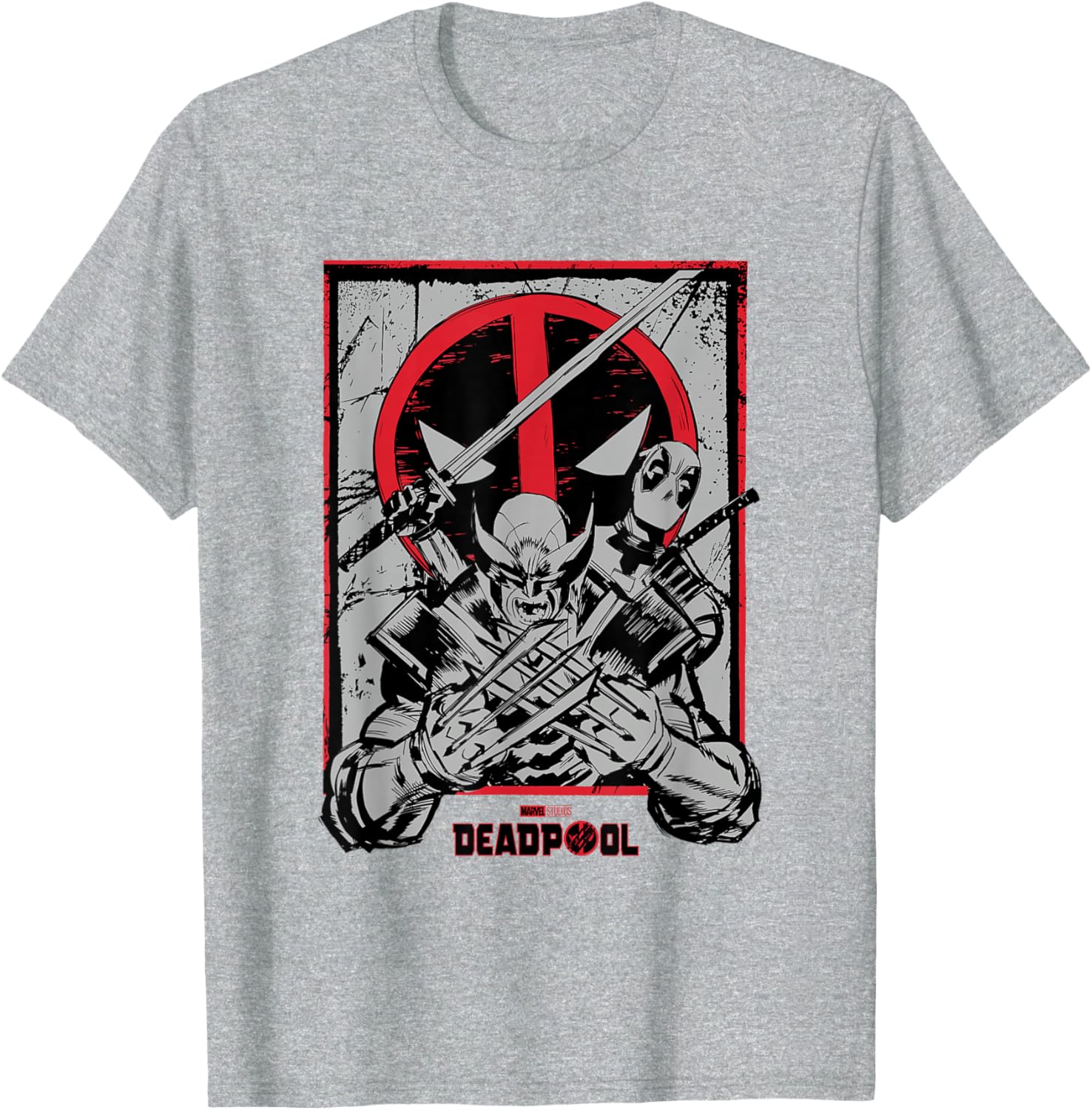 Vintage Deadpool and Wolverine Comic Art T-Shirt for Marvel Fans - 6