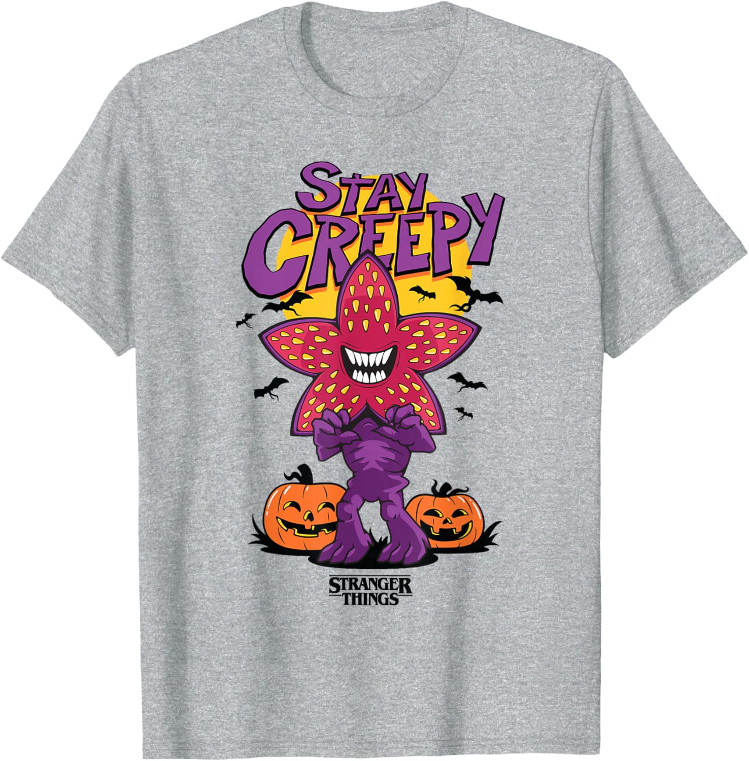 Stay Creepy Cute Demogorgon Smile Poster T-Shirt for Stranger Things Fans - 11