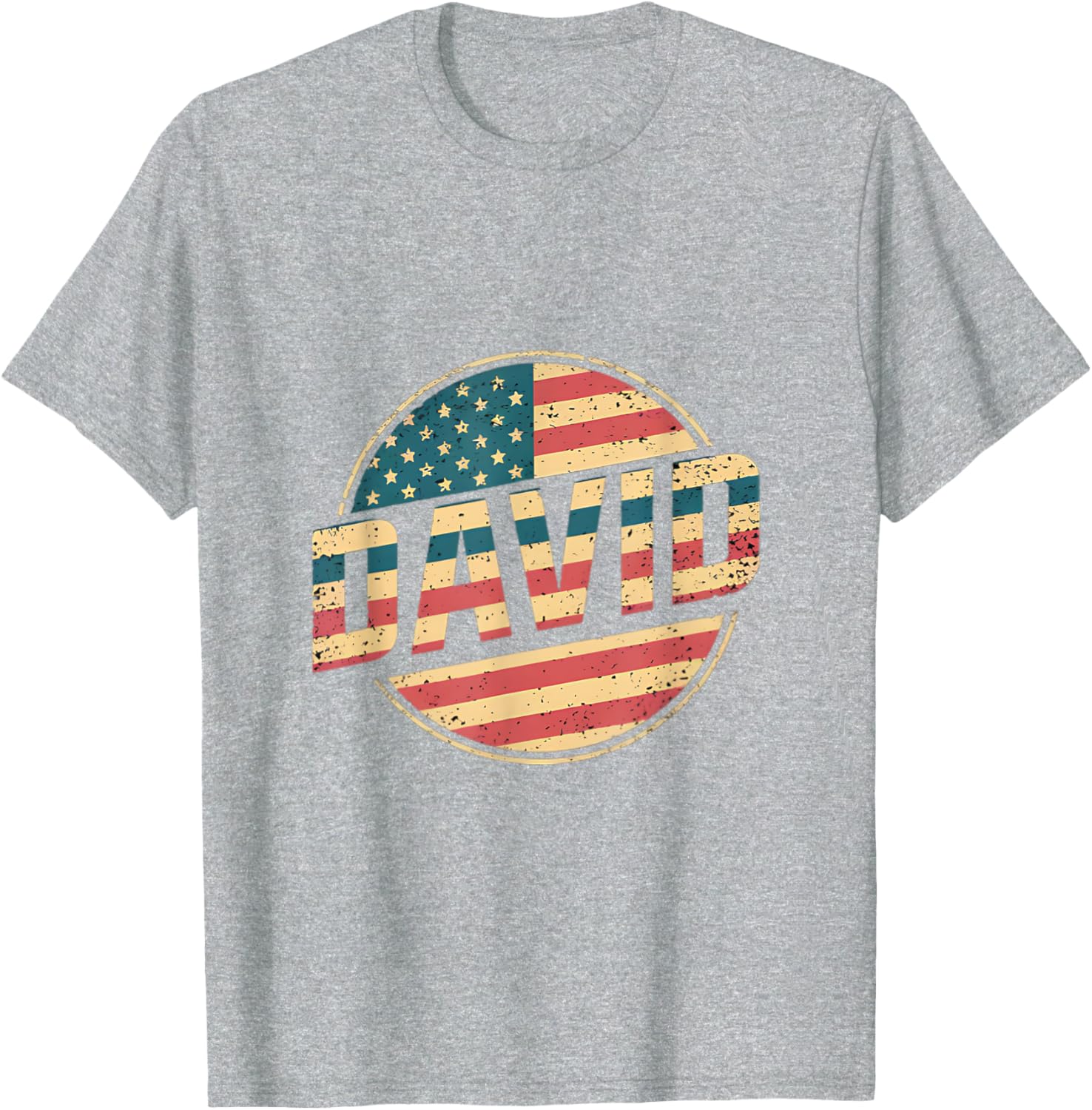 Personalized DAVID USA Flag T-Shirt for Proud Patriots and Fans - 2