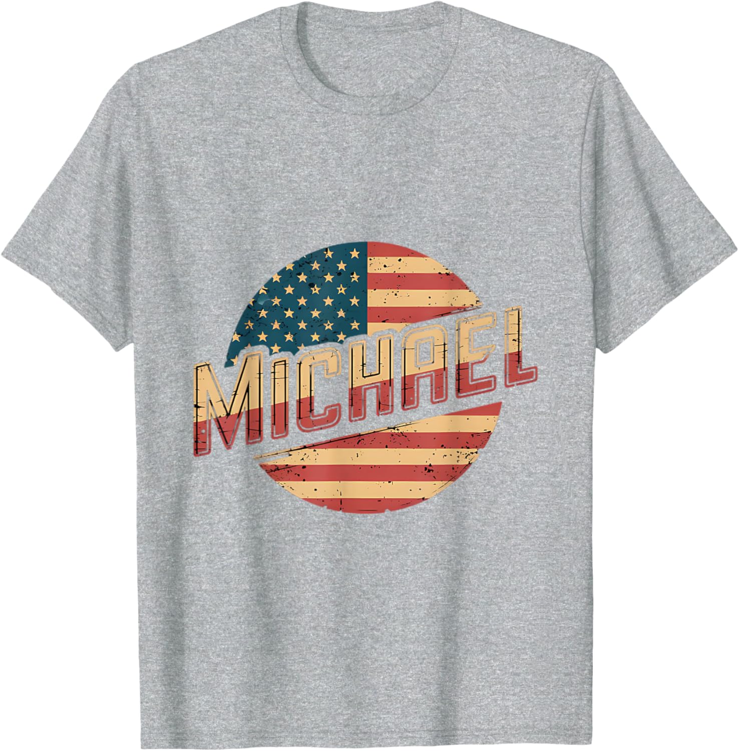 Personalized Michael USA Flag Patriot T-Shirt for Proud Americans - 3