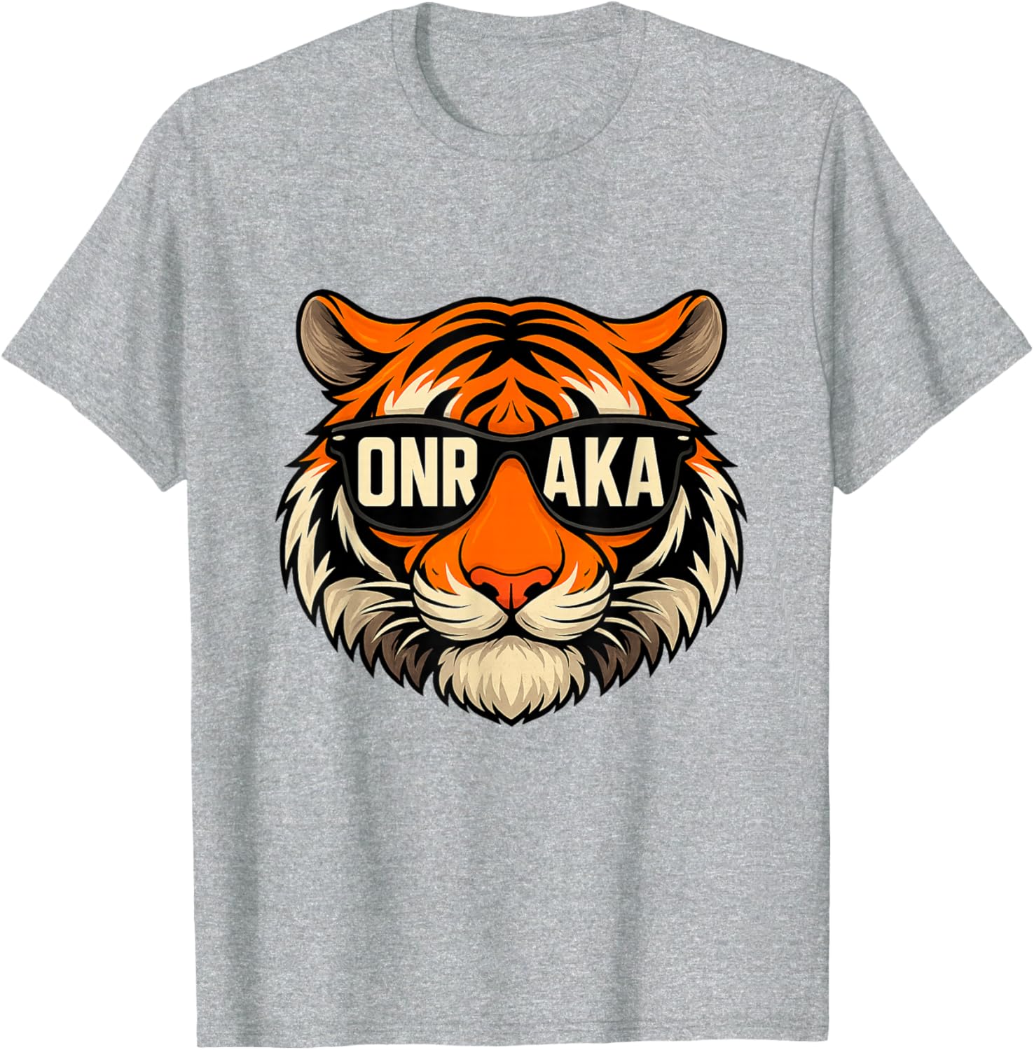 Vintage Tiger Graphic T-Shirt Onrakas Retro Sunglasses Unity Apparel - 3