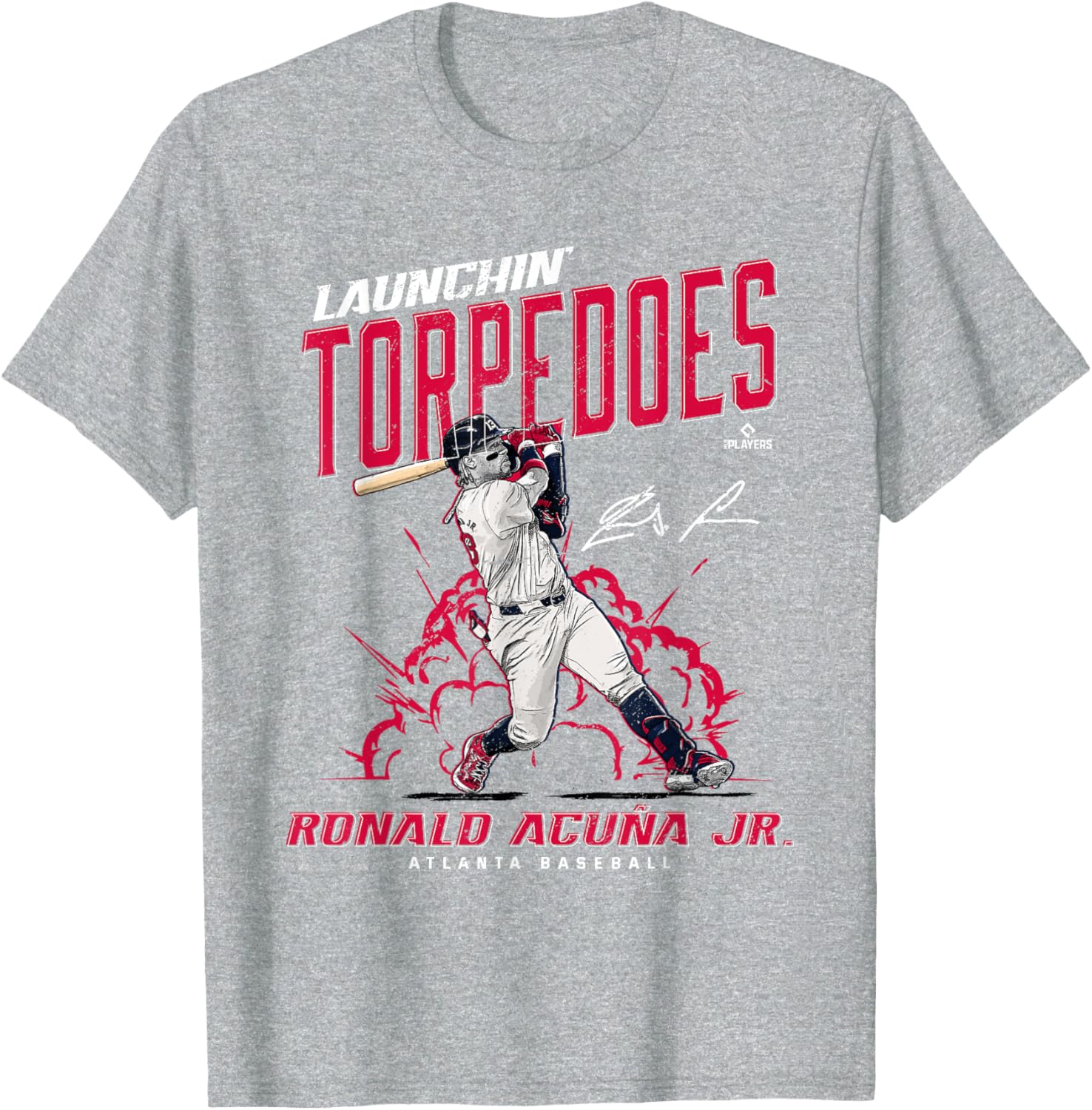 Ronald Acuna Jr Launchin Torpedoes Atlanta Baseball T-Shirt for Fans - 4