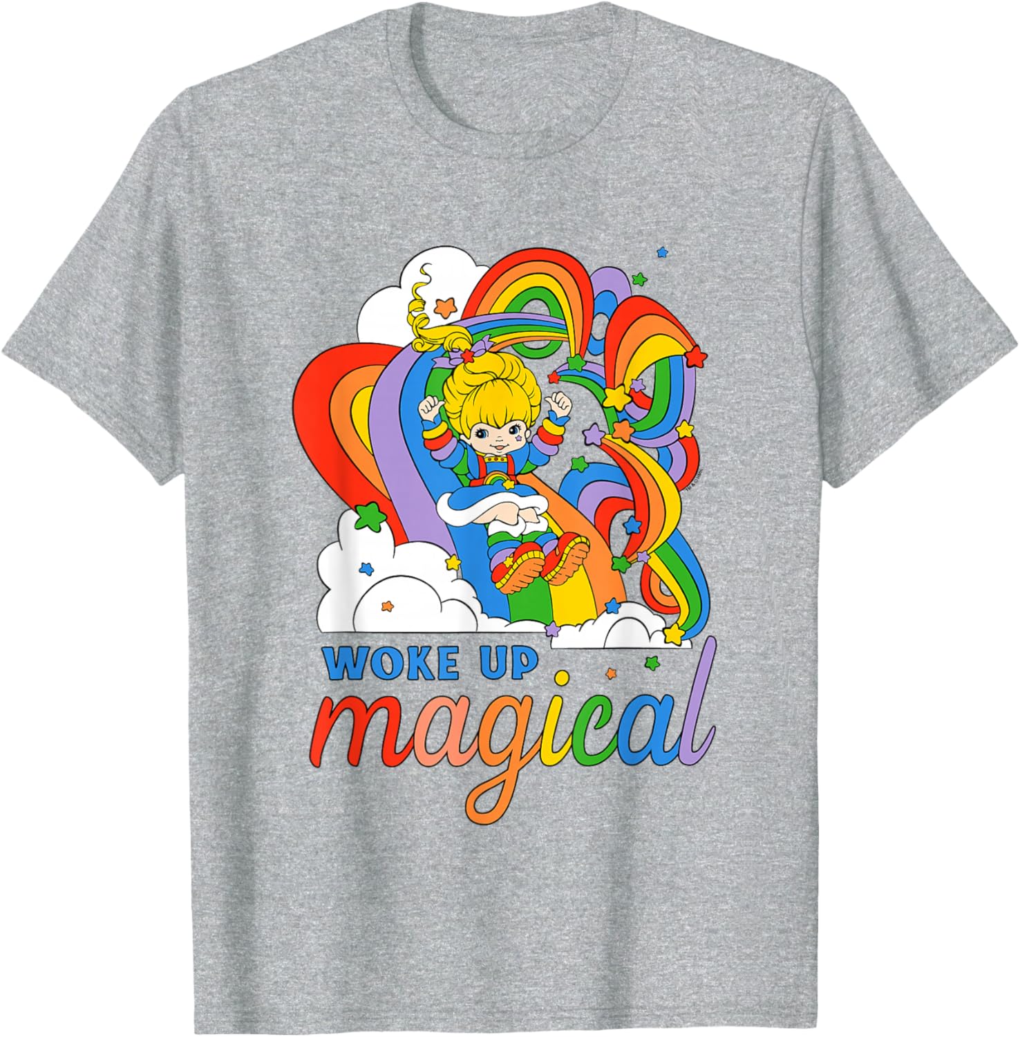 Rainbow Brite Vintage Slide T-Shirt Magical Retro Style for All Ages - 1
