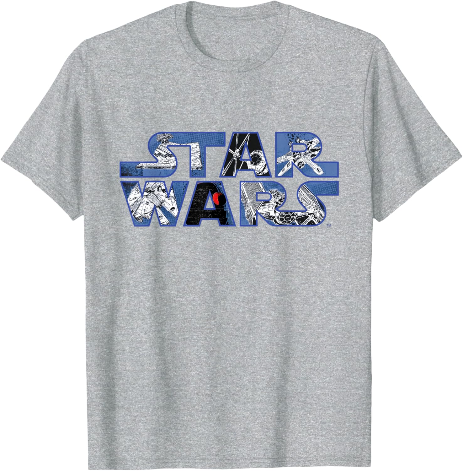 Star Wars Millennium Falcon and Death Star T-Shirt for Fans and Collectors - 3
