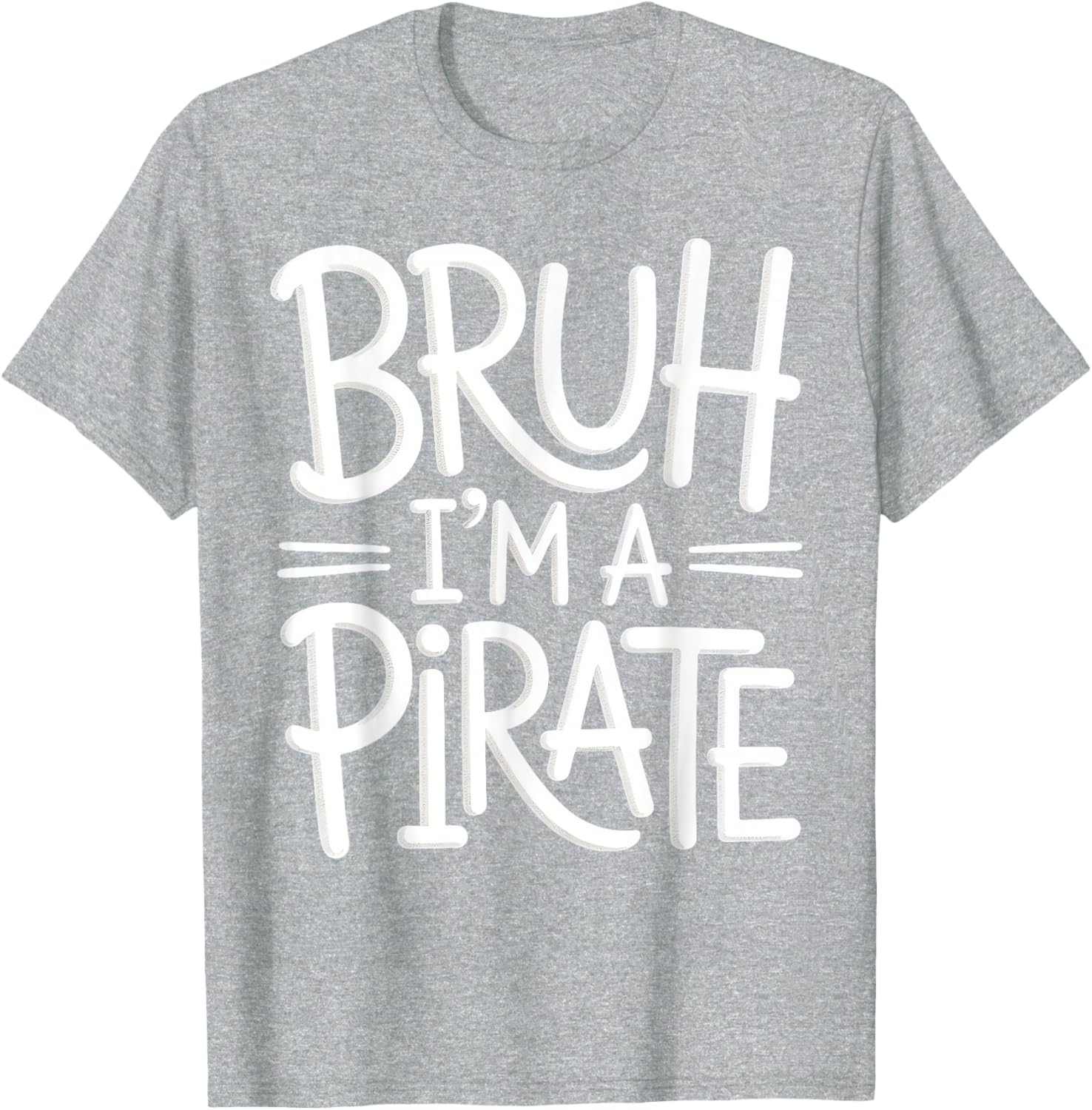 Bruh Pirate Lazy Halloween Costume Kids T-Shirt for Fun Dress-Up - 23