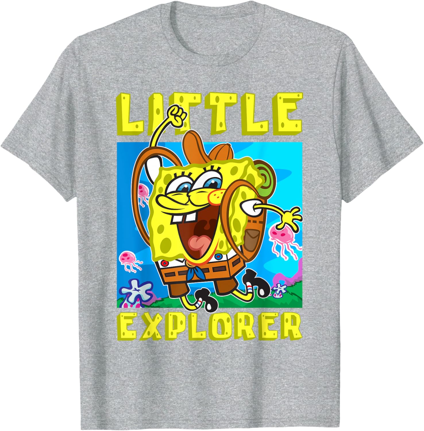 SpongeBob Little Explorer Funny Boys Gift T-Shirt for Christmas Birthday - 6