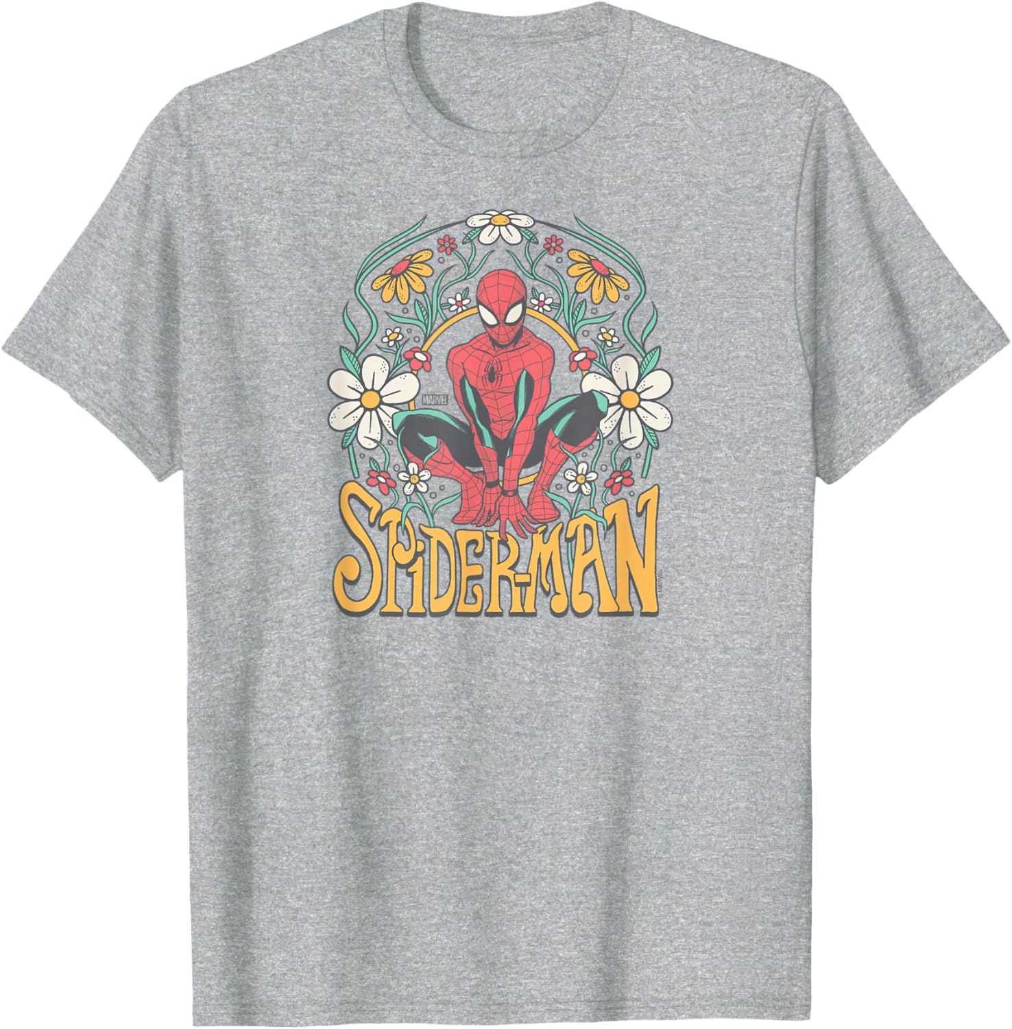 Spider-Man Florals T-Shirt for Trendy Fans - Cool Graphic Tee Design - 3