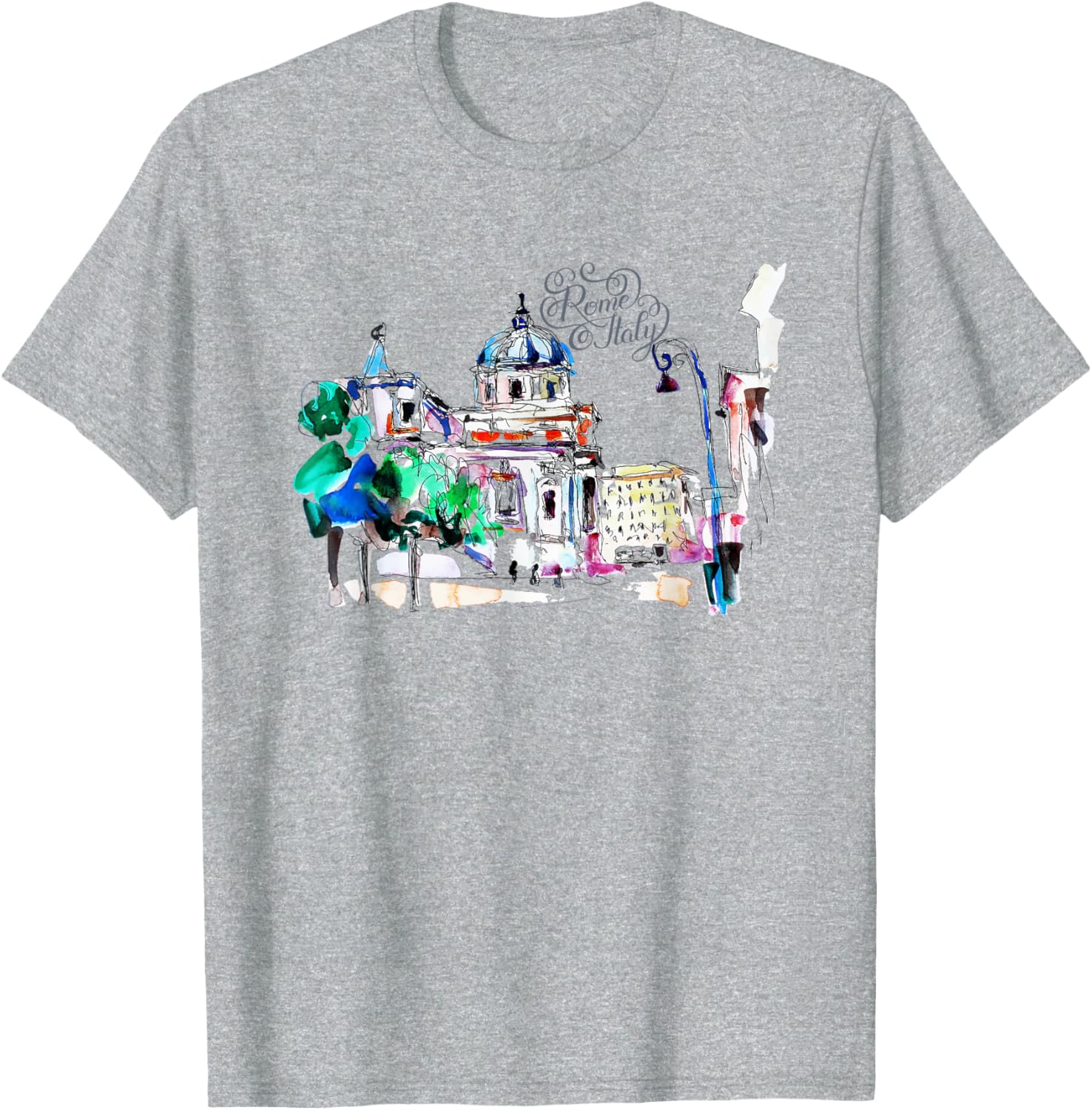 Retro Vintage Rome Italy Souvenir T-Shirt for Travelers and Tourists - 3