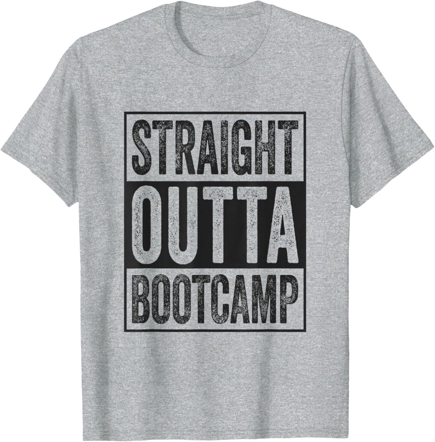 Straight Outta Bootcamp Soldier Basic Training Graduate T-Shirt - 15