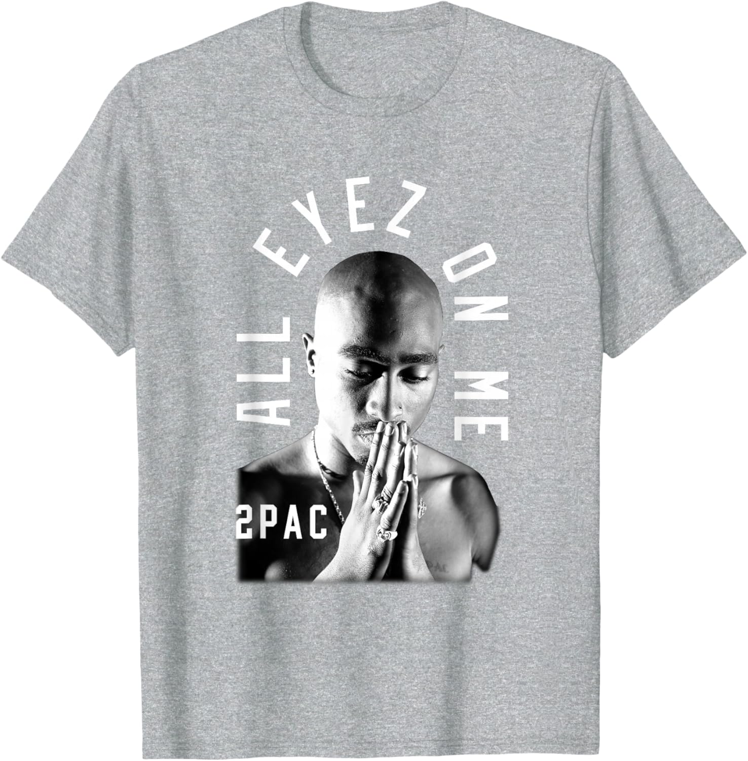 Tupac Shakur Classic Fit T-Shirt - Black Cotton Polyester Short Sleeve - 3
